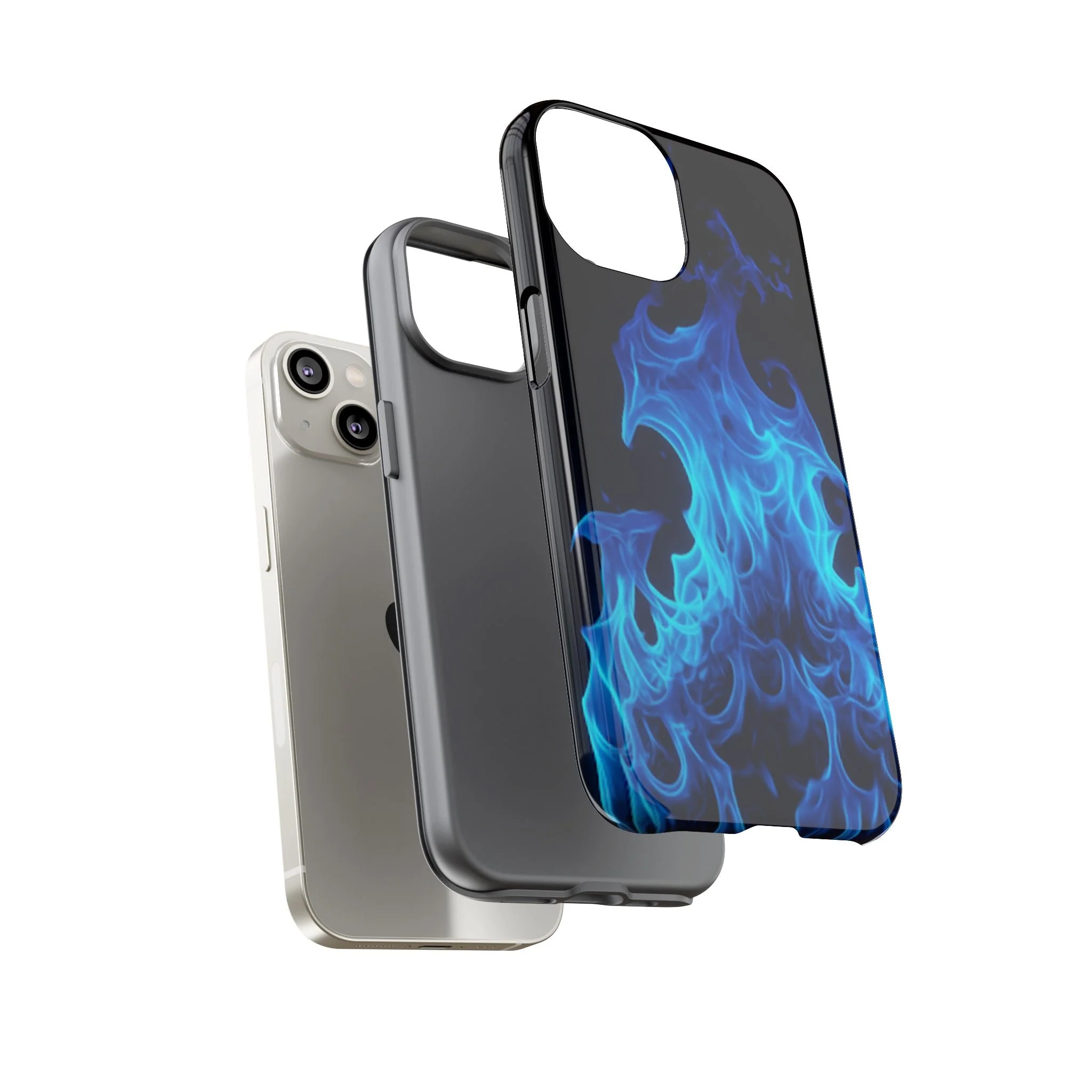 Blue Flames Tough  Phone Case - Image 64