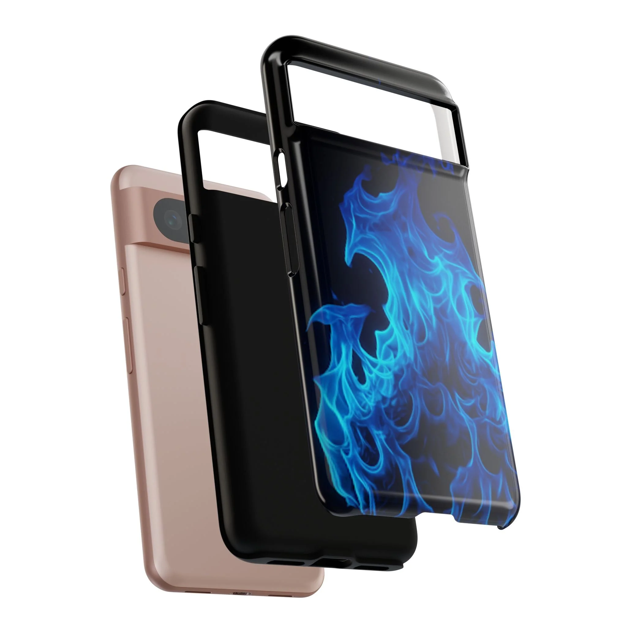 Blue Flames Tough  Phone Case - Image 93