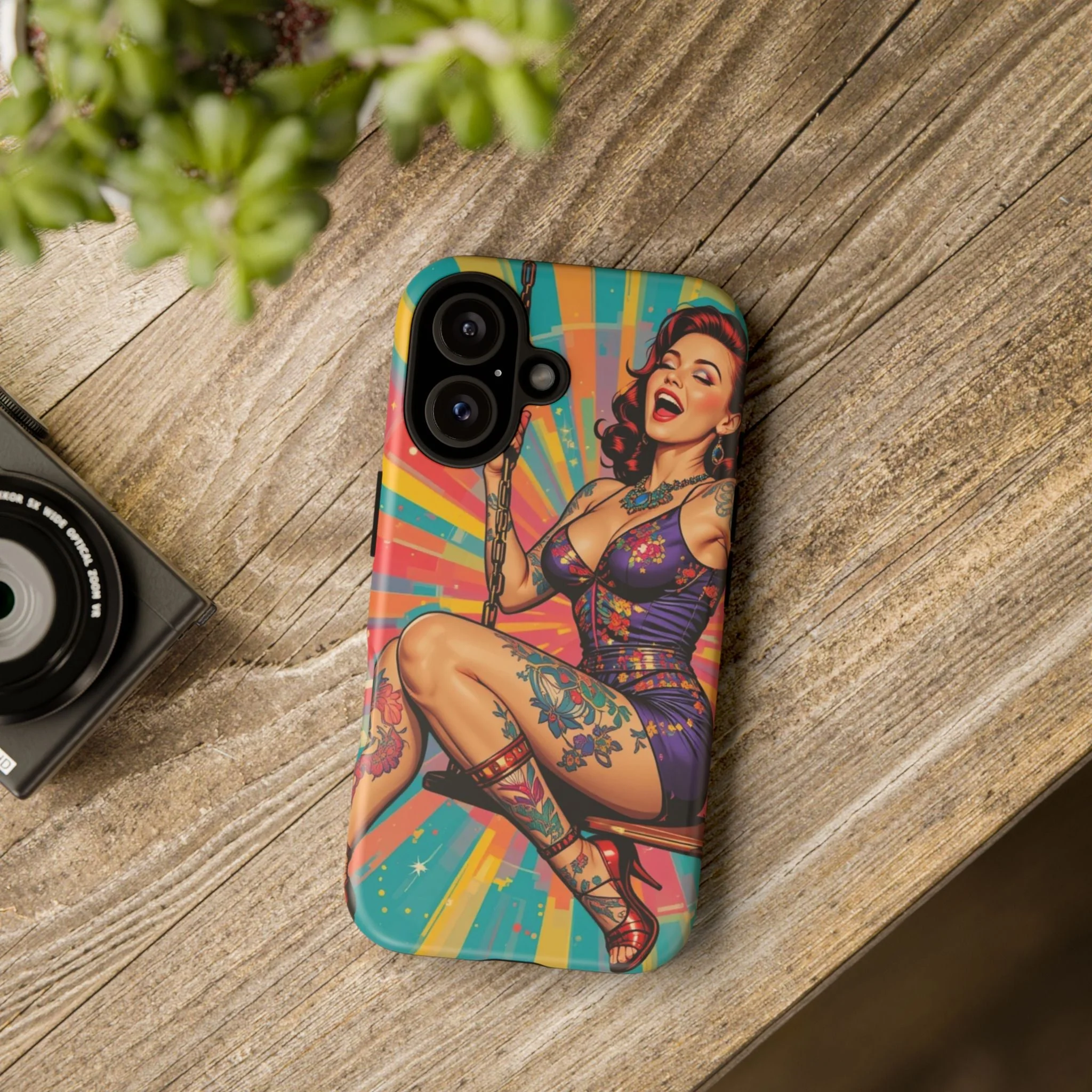 Bold Retro Pin-Up Tough Phone Case - Image 22