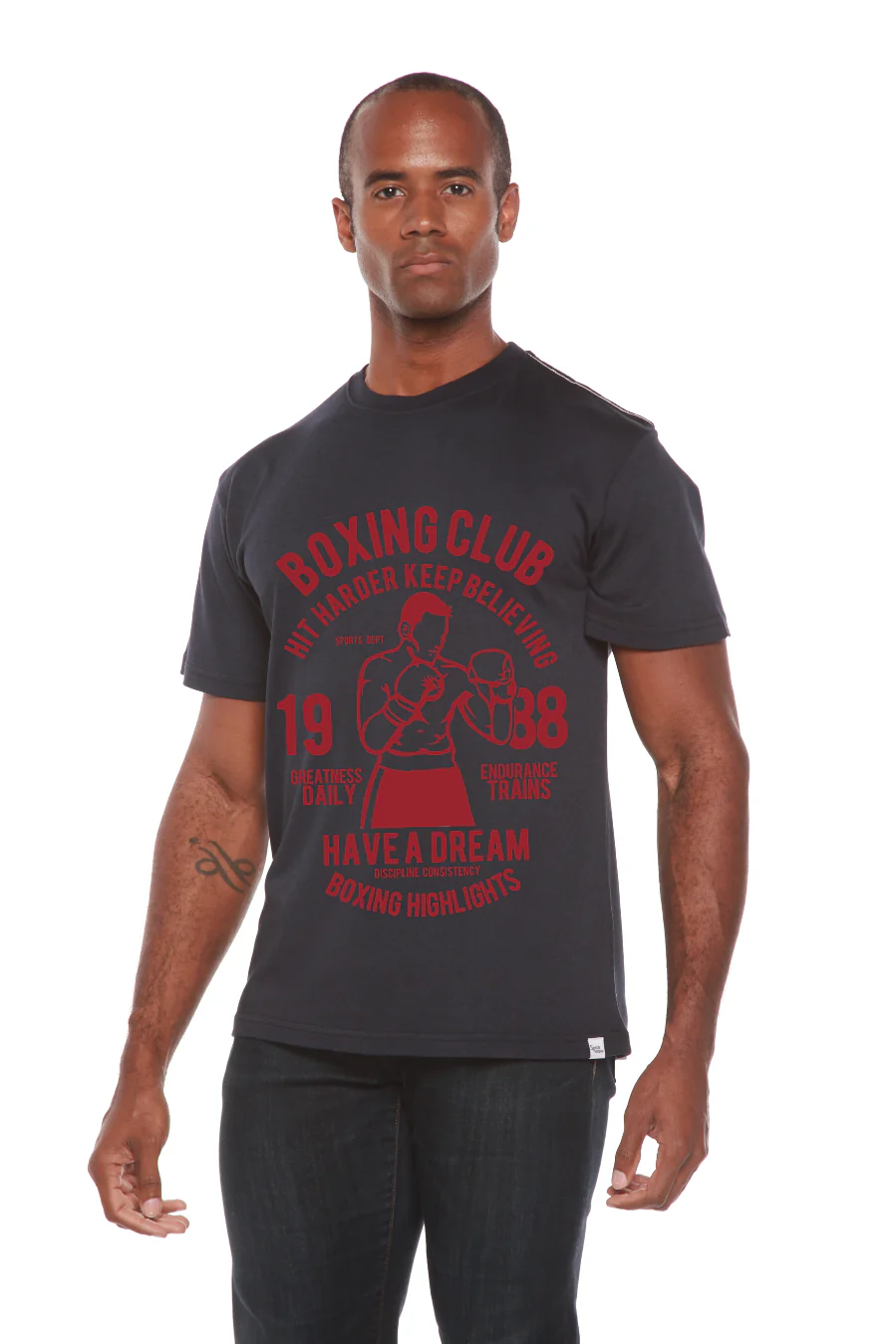 Boxing Club Men's Bamboo Viscose/Organic Cotton Short Sleeve Graphic T-Shirt - Image 3