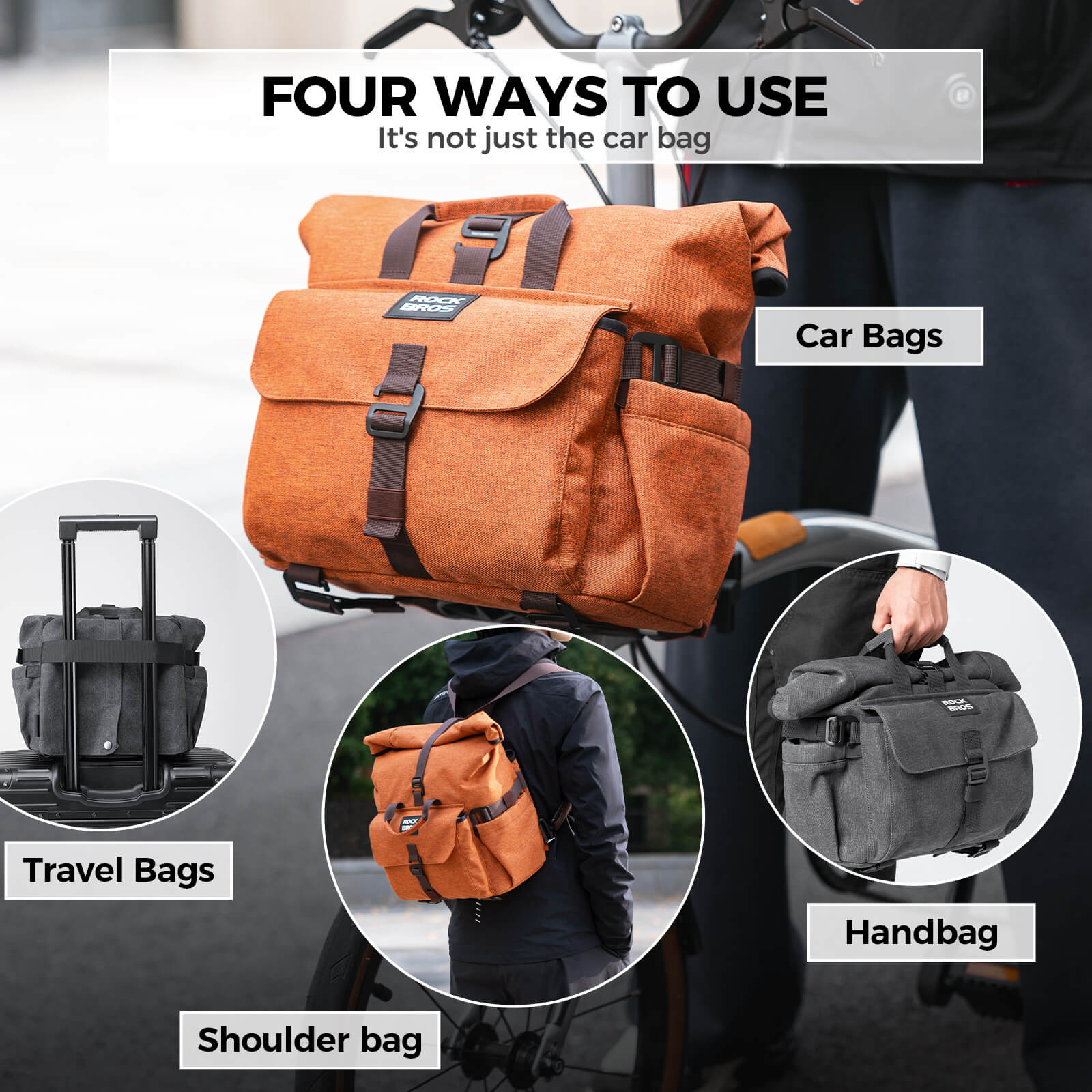 Brompton Folding Bike Handlebar Bag - 11.5L - Image 3