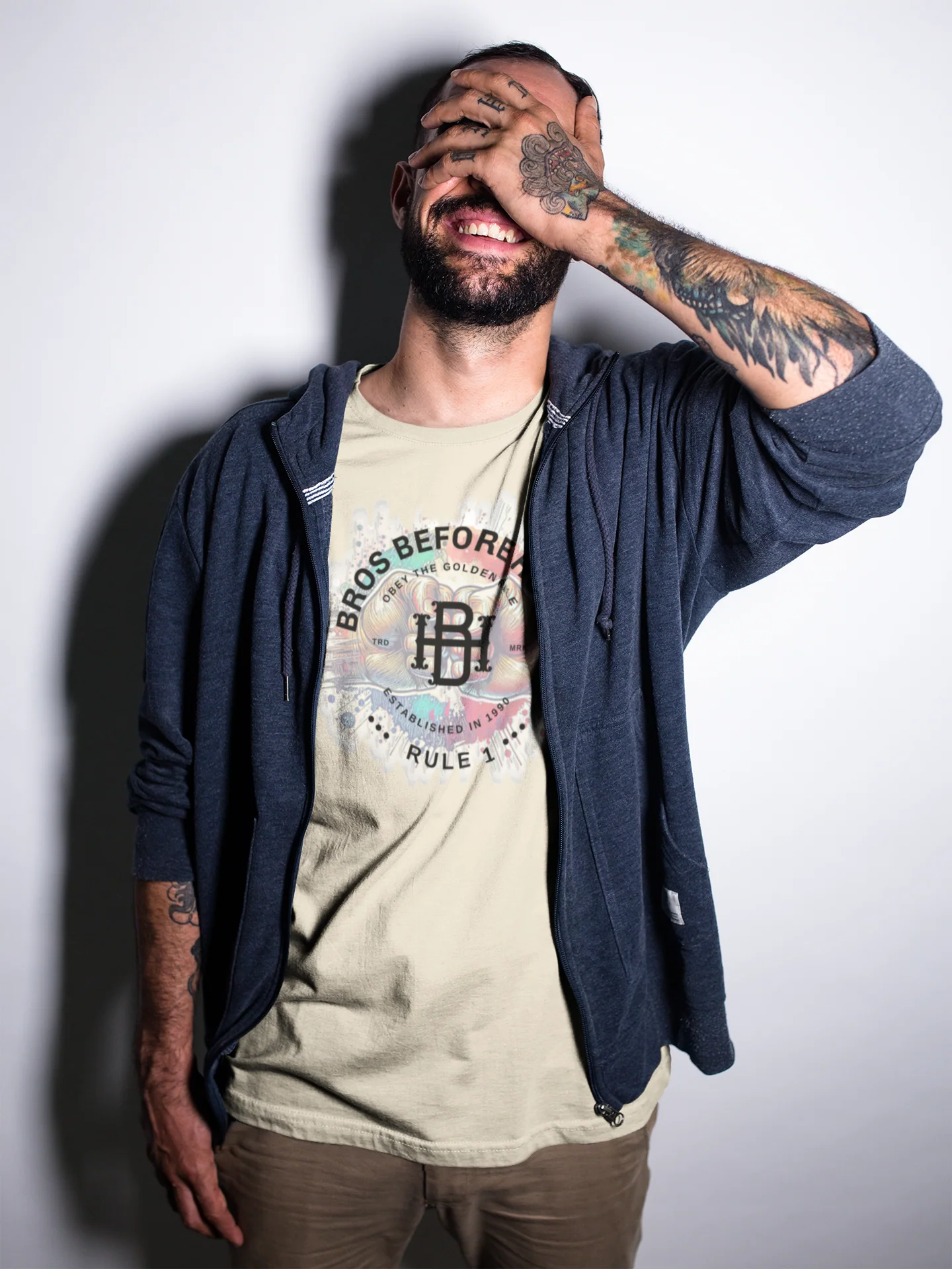 Bros Before Hoes Graphic Tee - Image 7