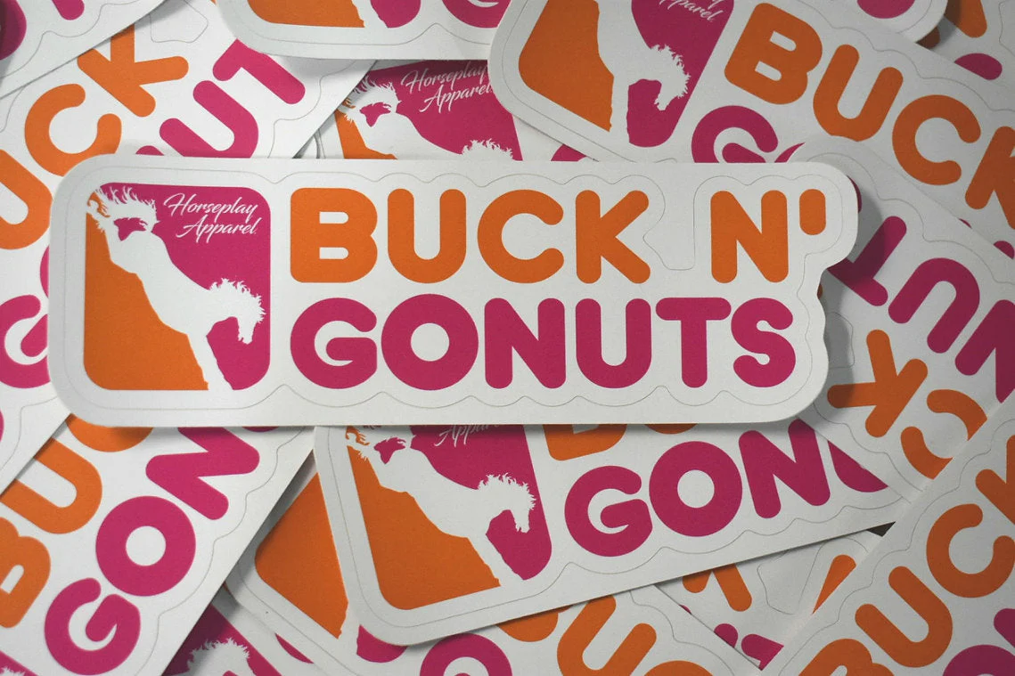Buck N Go Nuts Sticker - Image 2