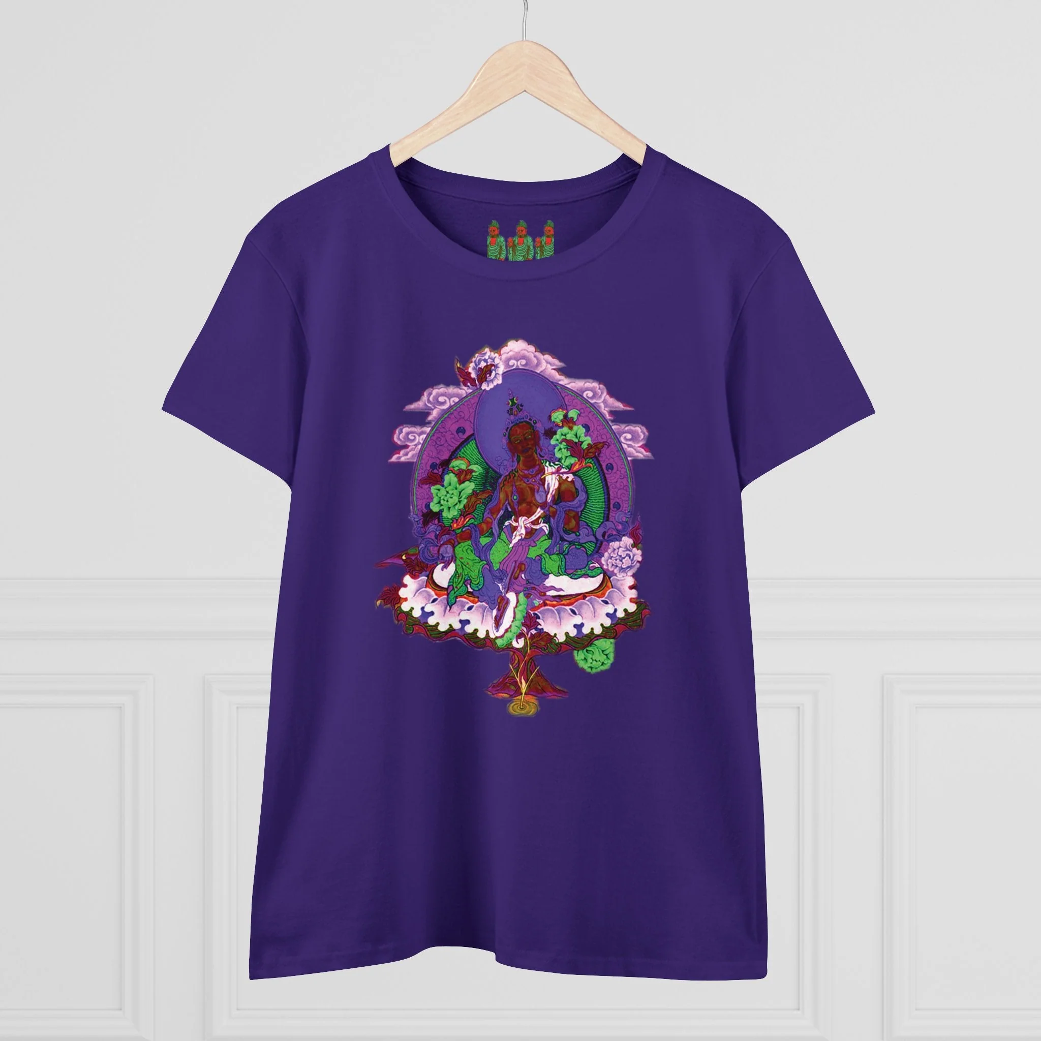 Buddha Pastel Sketch Women's Cotton Tee - Image 2
