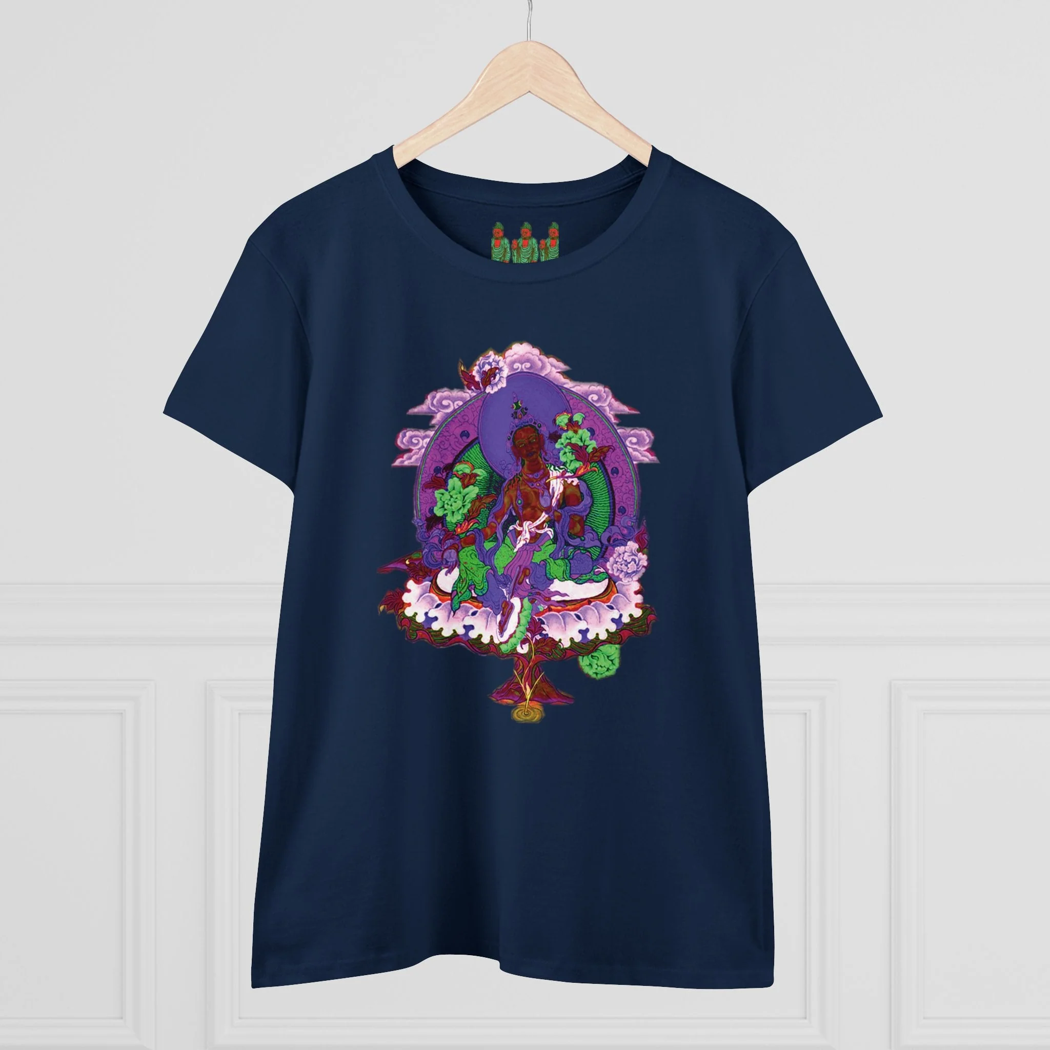 Buddha Pastel Sketch Women's Cotton Tee - Image 7