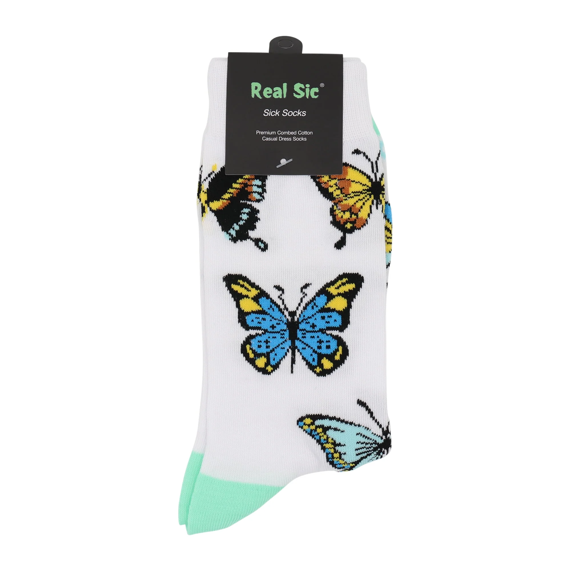 Butterflies Socks - Comfy Cotton for Women - Image 2