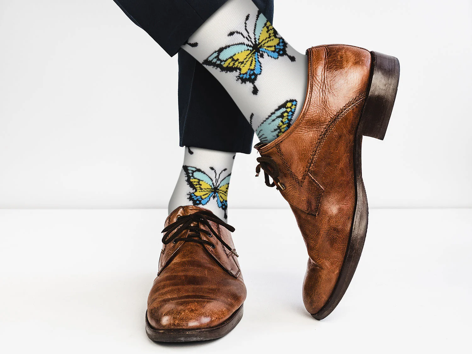 Butterflies Socks - Comfy Cotton for Women - Image 3