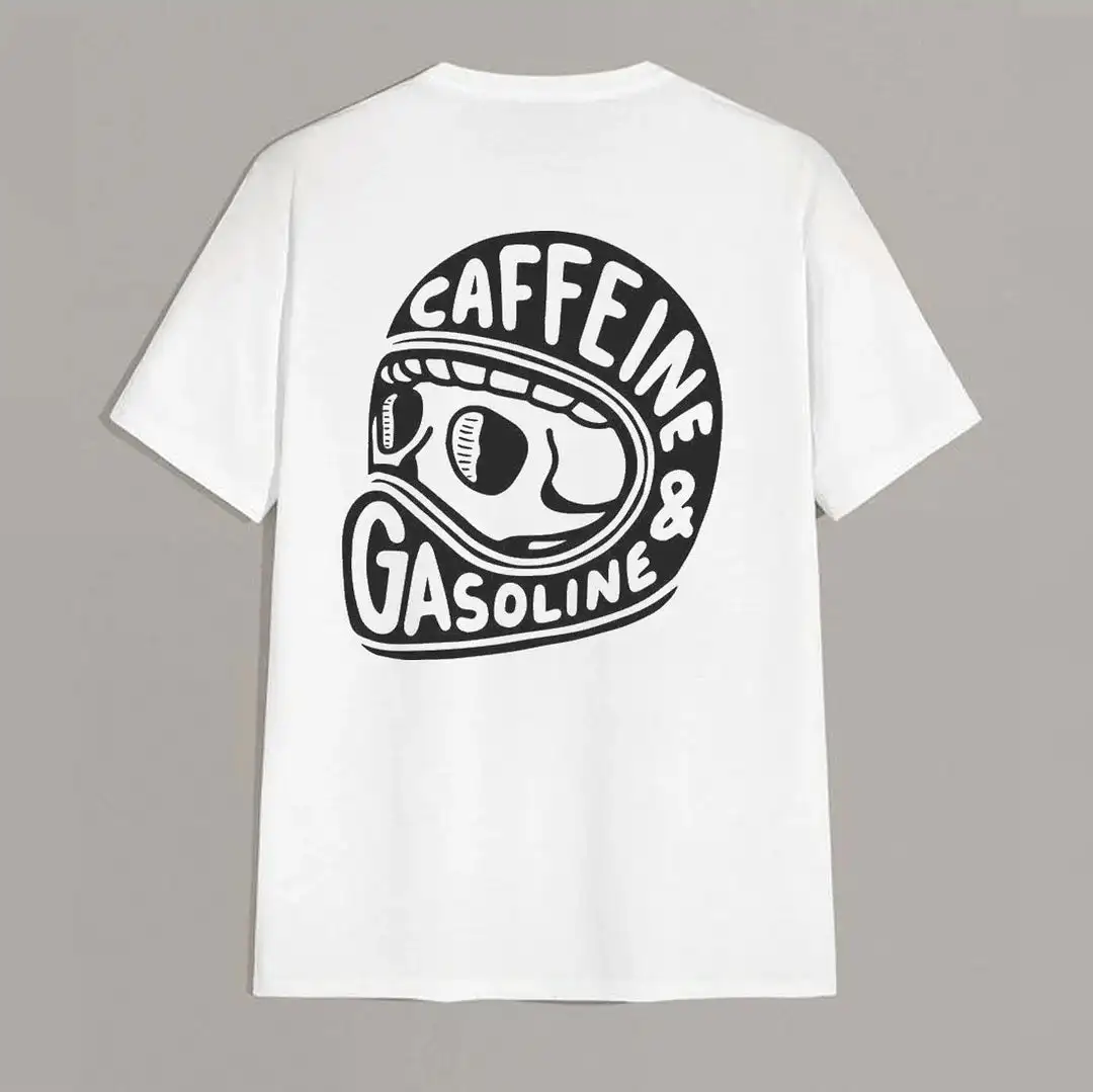 Caffeine & Gasoline Graphic Cotton T-shirt Unisex - Image 12