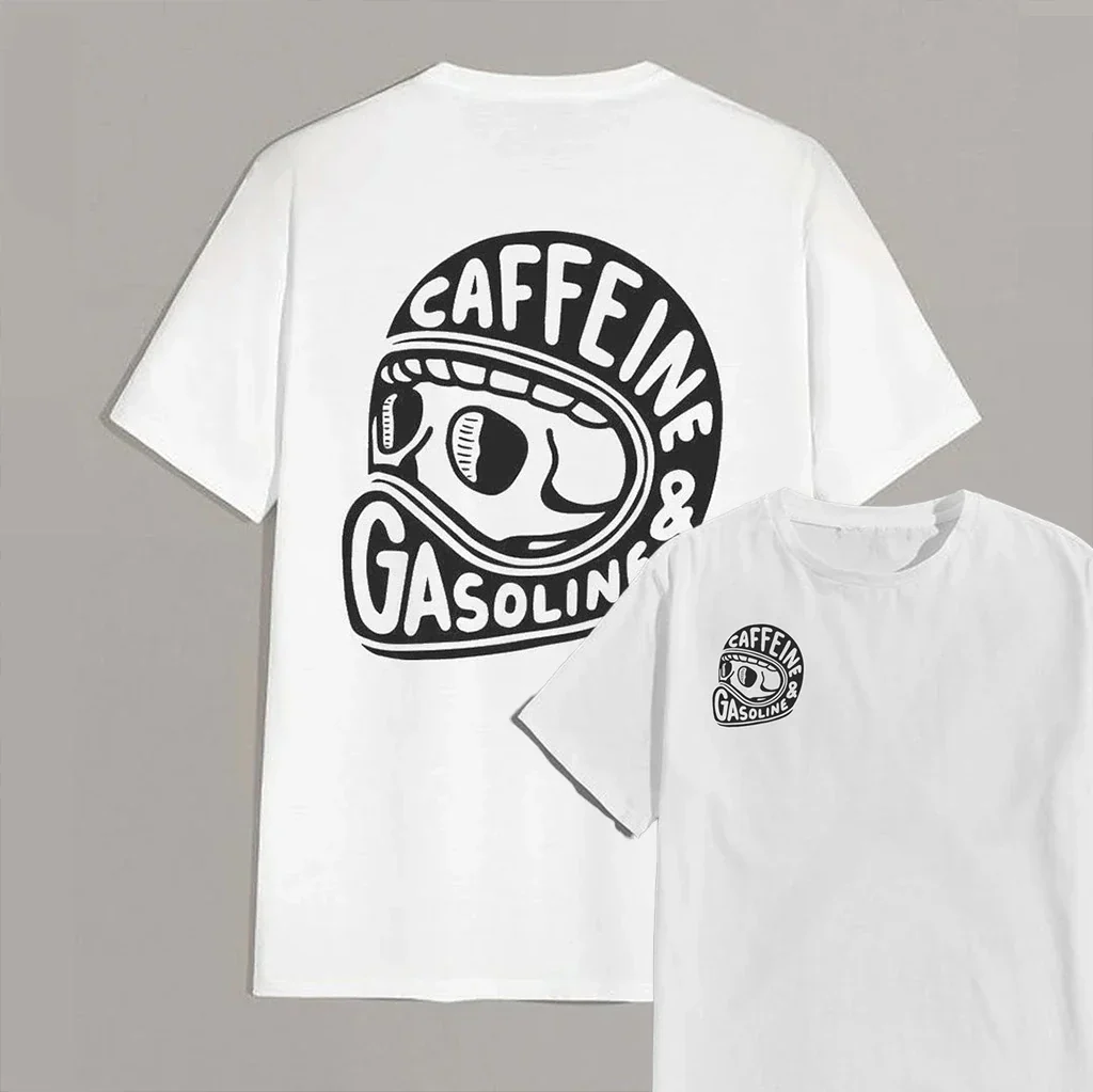 Caffeine & Gasoline Graphic Cotton T-shirt Unisex - Image 26