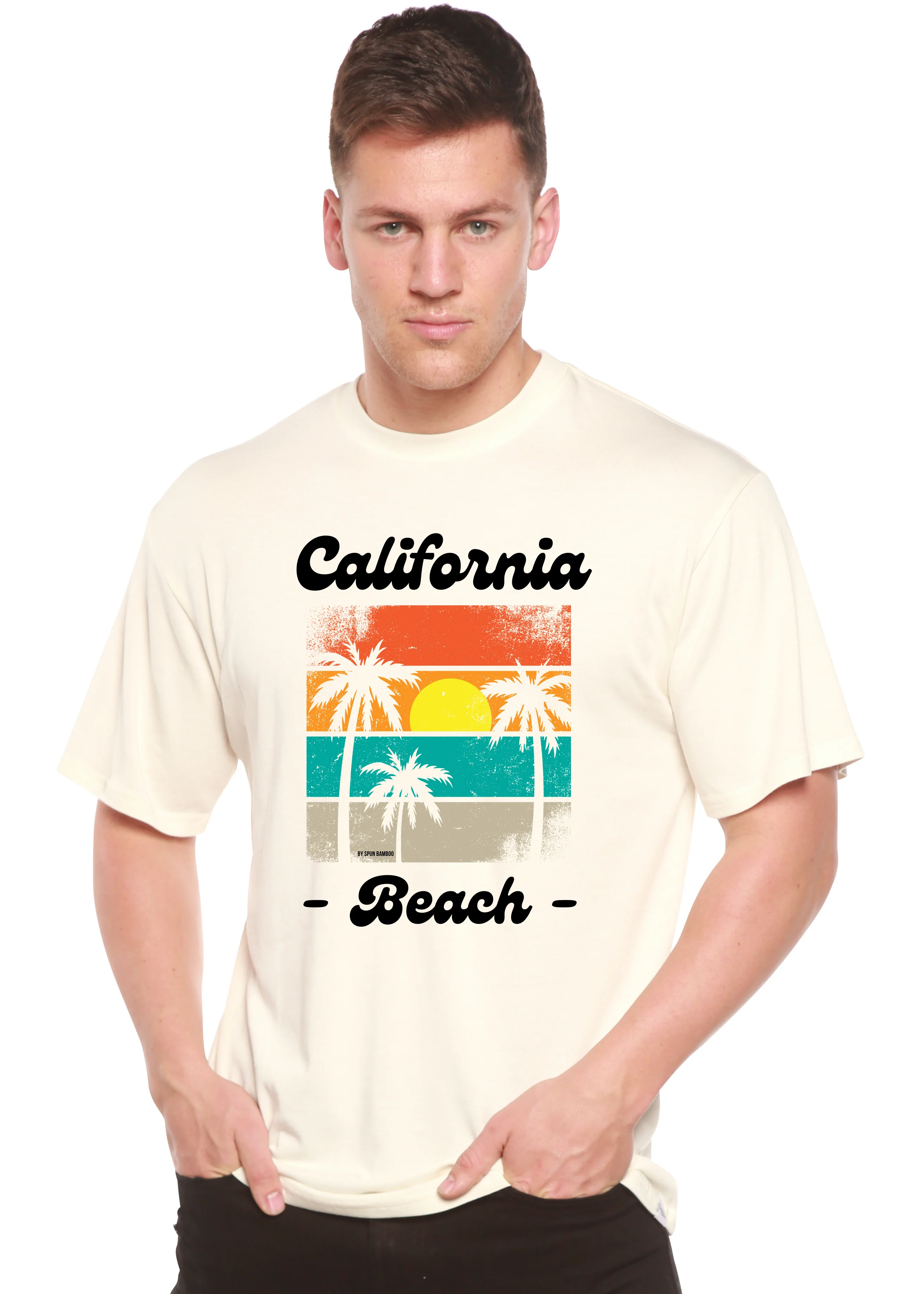 California Beach Unisex Bamboo Viscose/Organic Cotton Short Sleeve Graphic T-Shirt - Image 4