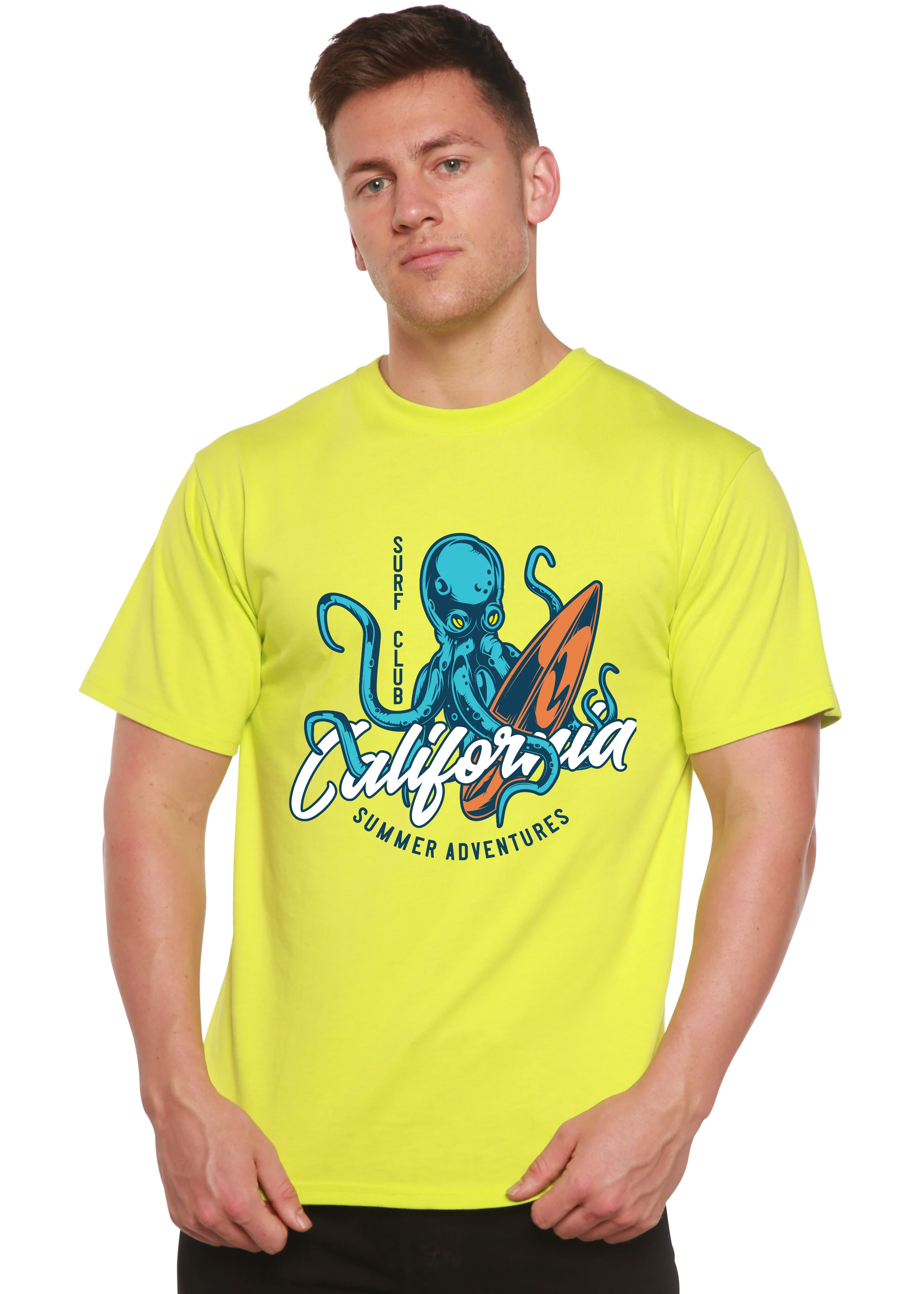California Summer Adventures Men's Bamboo Viscose/Organic Cotton Short Sleeve Graphic T-Shirt - Image 3