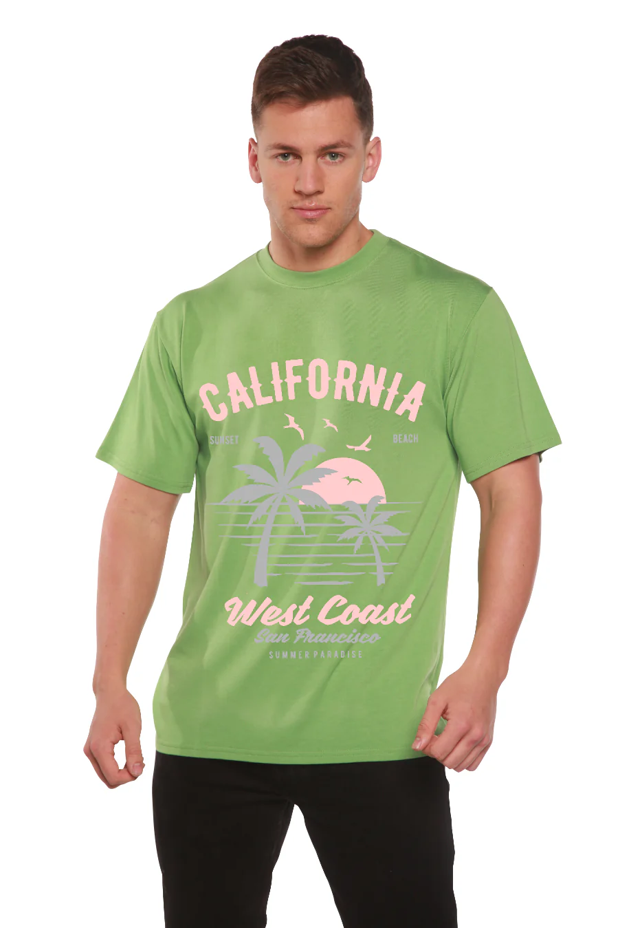 California West Coast Men's Bamboo Viscose/Organic Cotton Short Sleeve Graphic T-Shirt - Image 5