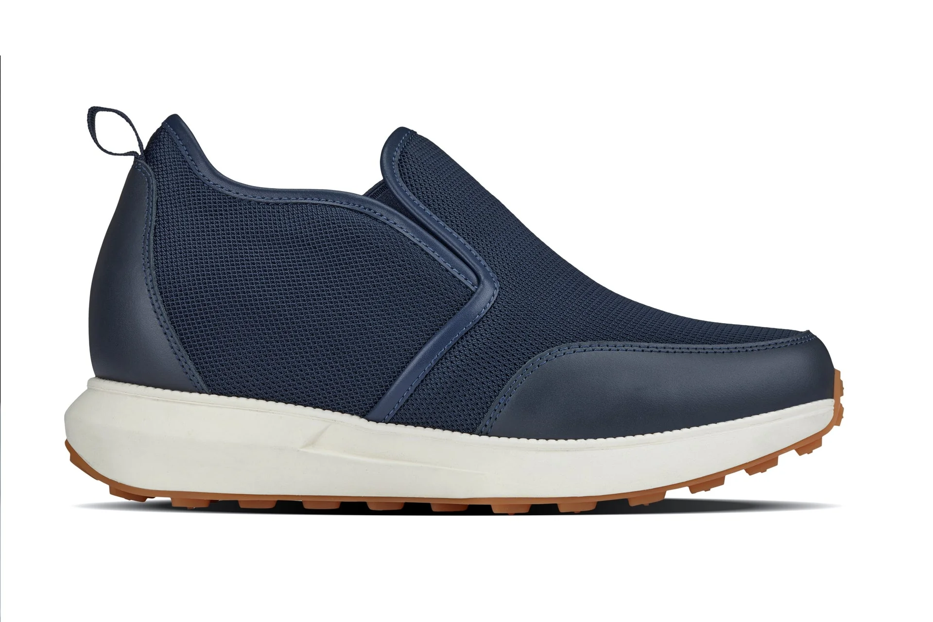 CALTO - J1435 - 3.3 Inches Taller (Dark Blue) - Casual Chunky Sole Sneaker Loafers - Image 2
