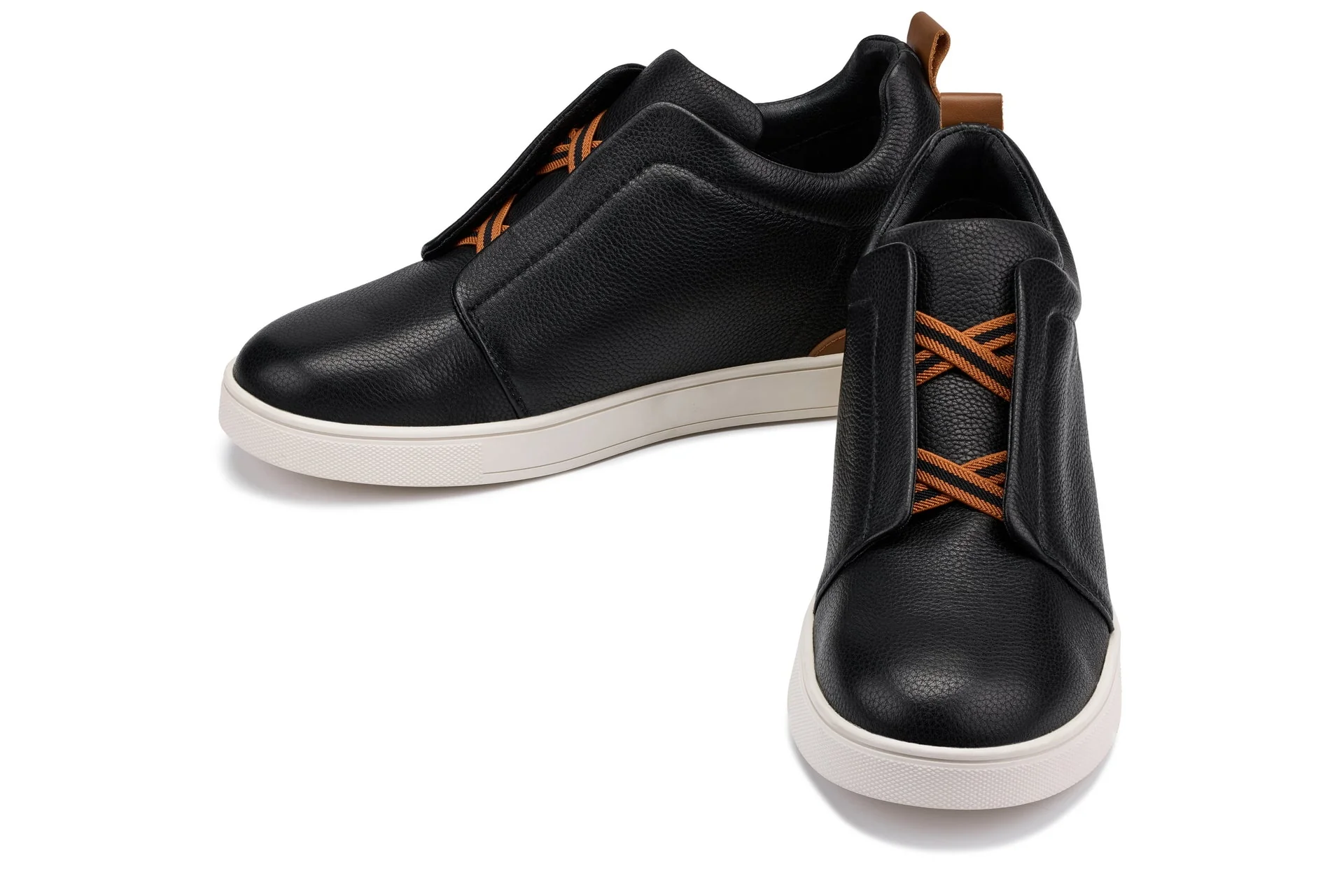 CALTO - J1932 - 2.6 Inches Taller (Black/White Sole) - Slip-On Snoafers - Image 5