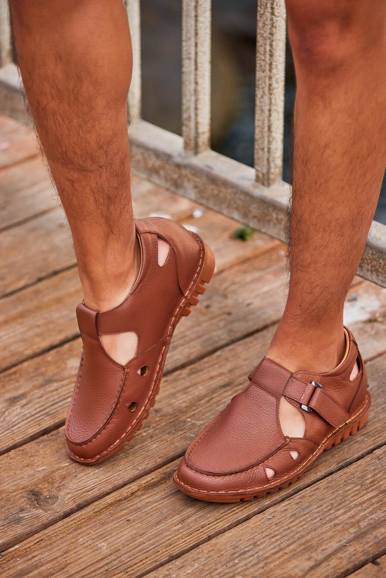 CALTO - K0753 - 2.8 Inches Taller (Camel Brown) - Lightweight Casual Fisherman Sandal - Image 8
