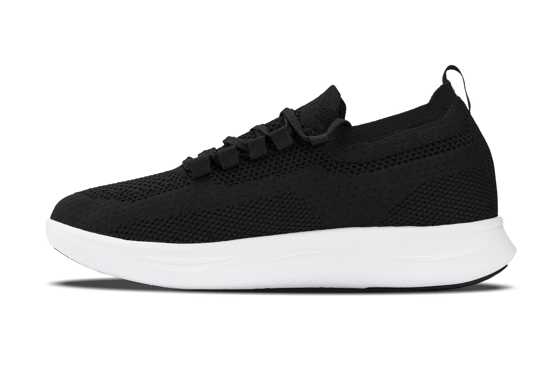 CALTO - QA062 - 2.4 Inches Taller (Black/White Sole) - Lightweight Knitted Sneakers - Image 3
