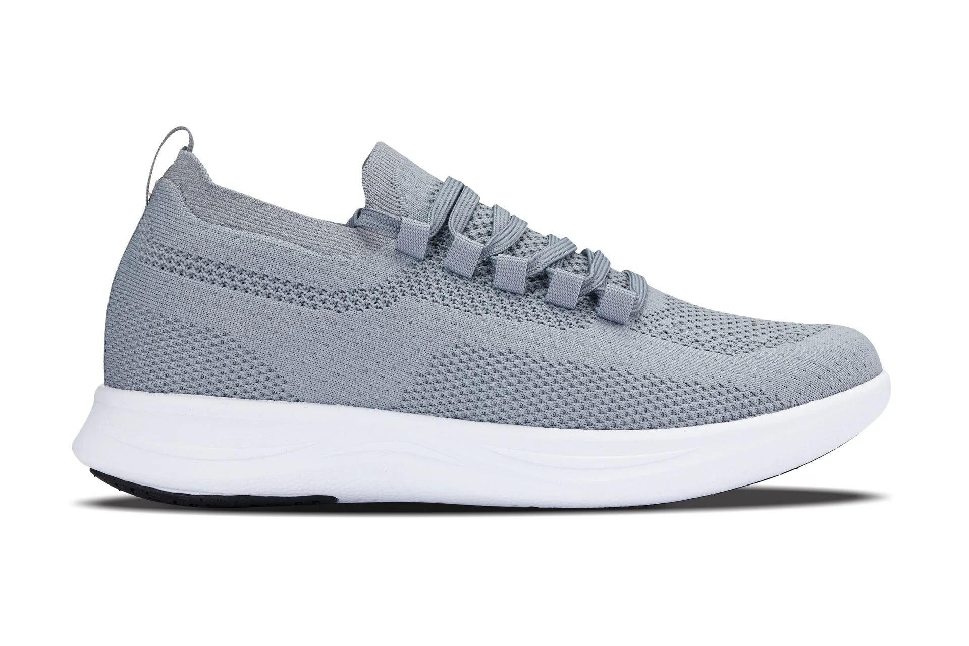 CALTO - QA065 - 2.4 Inches Taller (Grey/White Sole) - Lightweight Knitted Sneakers - Image 2