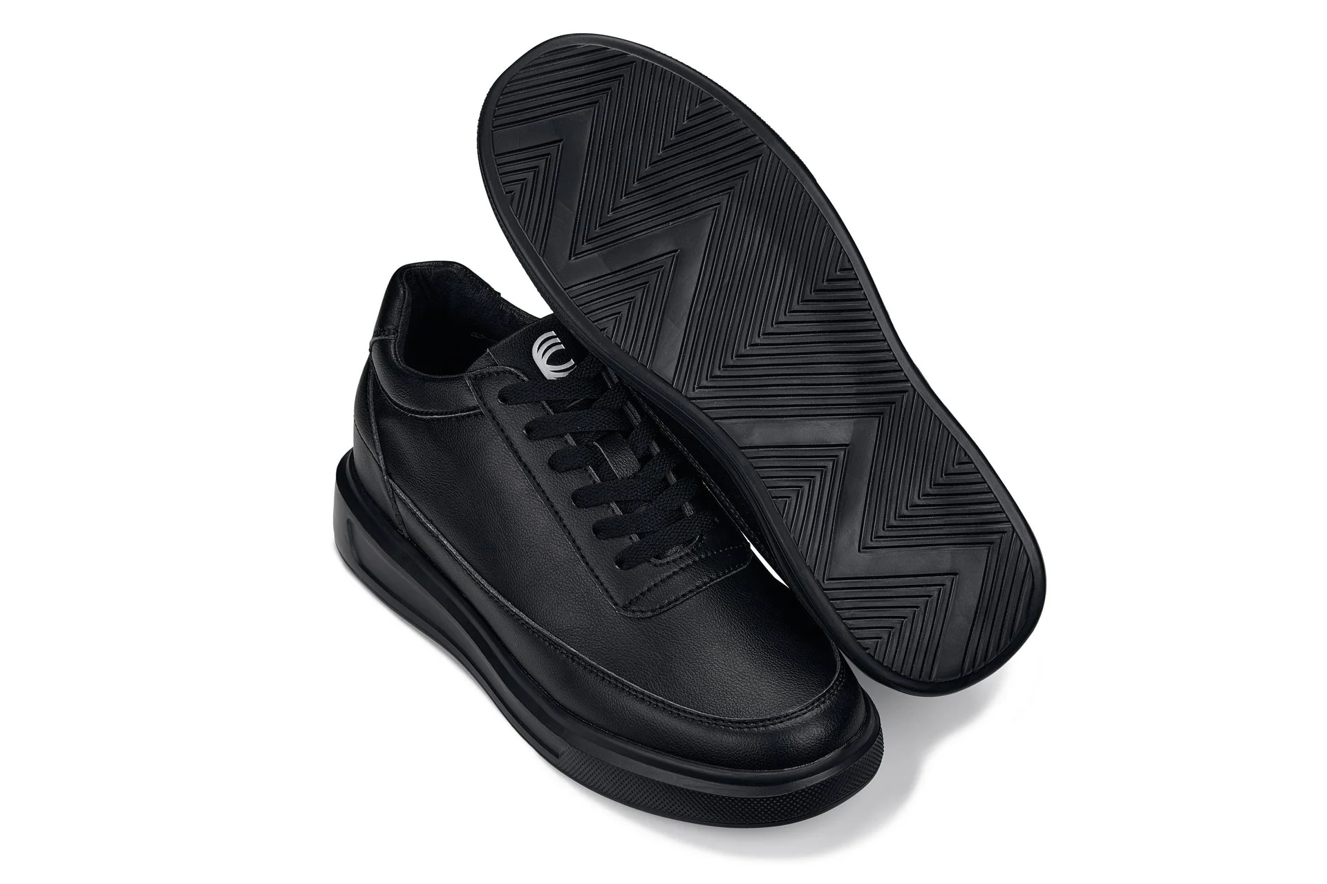 CALTO - X1646 - 2.8 Inches Taller (Pitch Black) - Lightweight Sneakers - Image 6