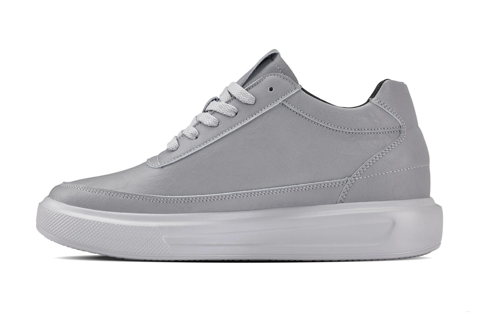 CALTO - X1648 - 2.8 Inches Taller (Pewter Grey) - Lightweight Sneakers - Image 3