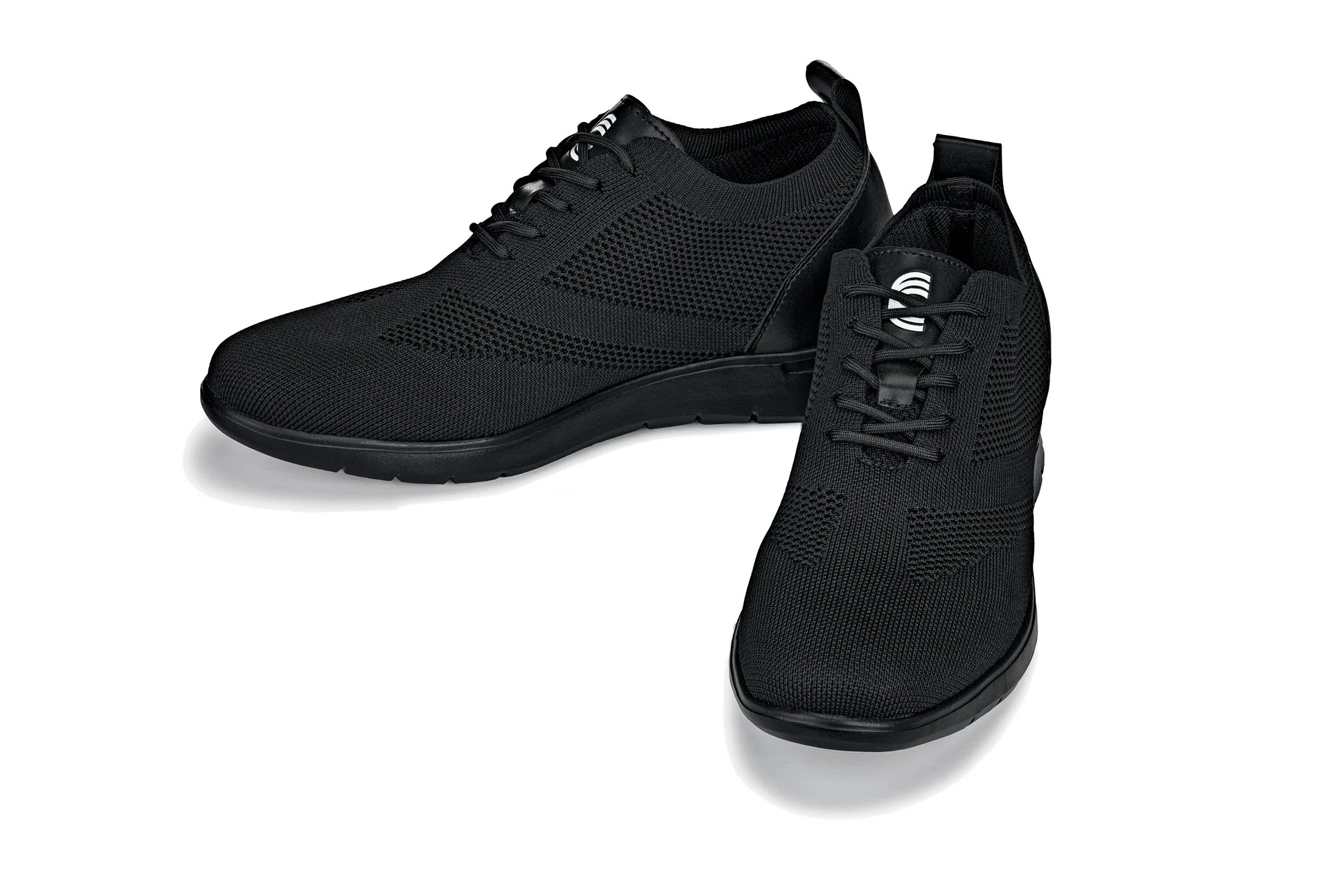 CALTO - X2211 - 2.4 Inches Taller (Black/Black Sole) - Lace Up Casual Walker - Lightweight - Image 5