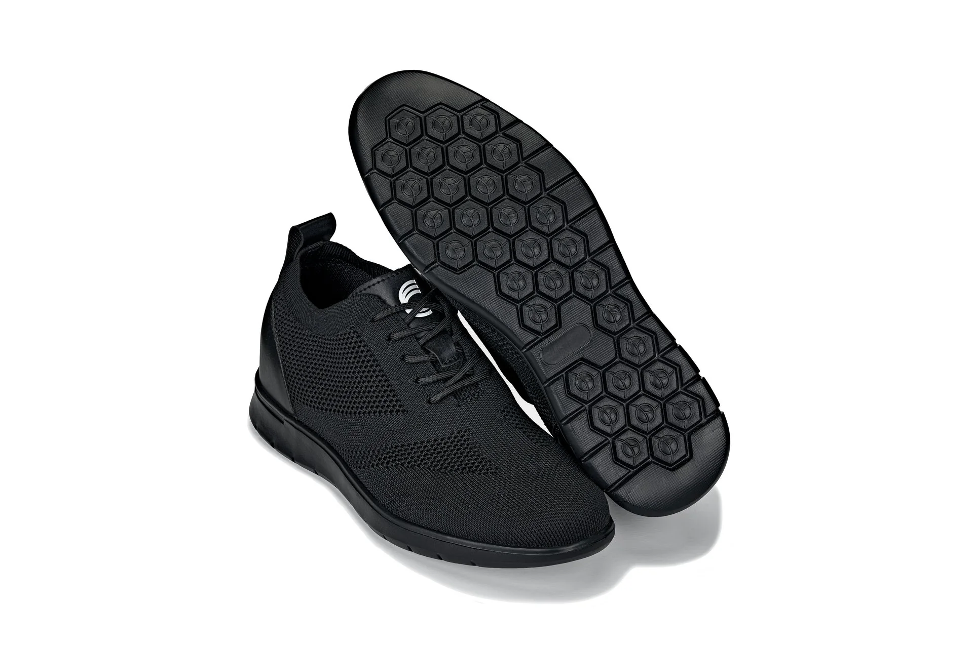 CALTO - X2211 - 2.4 Inches Taller (Black/Black Sole) - Lace Up Casual Walker - Lightweight - Image 6