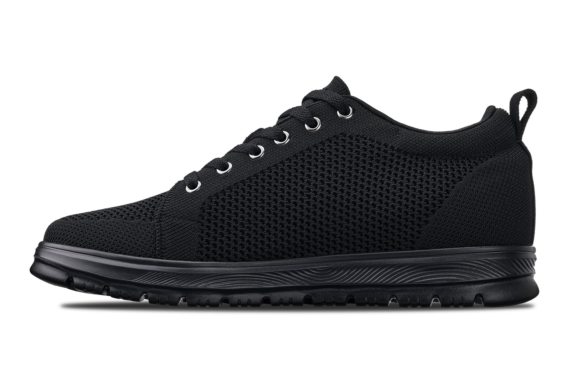 CALTO - X2320 - 2.4 Inches Taller (Black/Black Sole) - Lace Up Casual Sneaker - Lightweight - Image 3