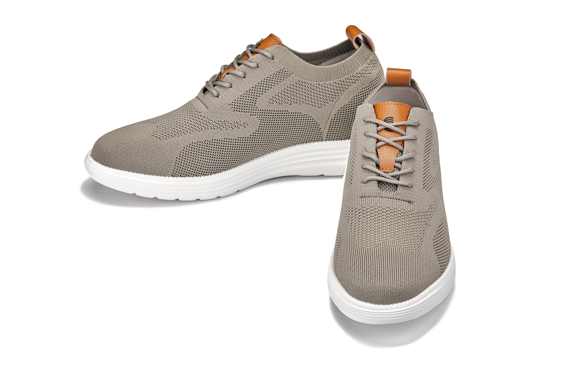 CALTO - X2639 - 2.8 Inches Taller (Khaki Green/Brown) - Lace Up Casual Walker - Lightweight - Image 5