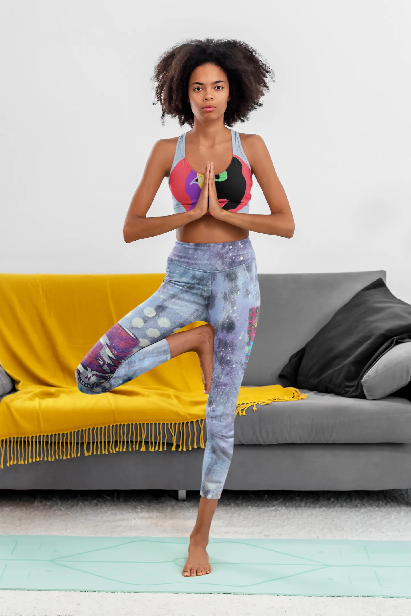 Captain Trippy Remix Yoga Leggings - Image 2