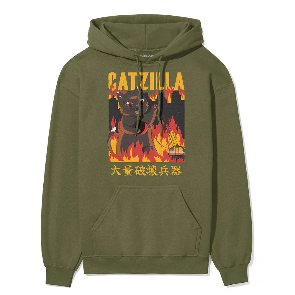 Catzilla City Cat Hoodie - Image 7