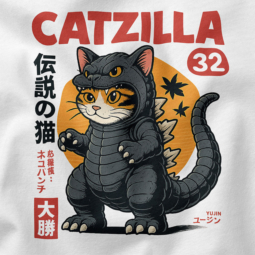 Catzilla Monster Cat T-Shirt - Image 2