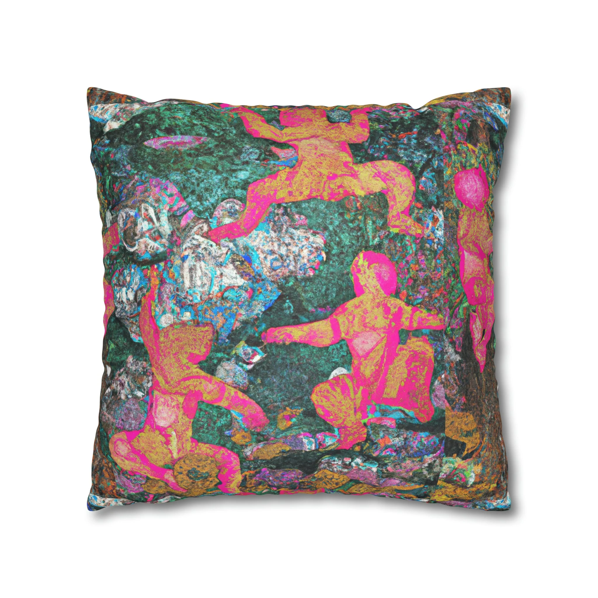 Cezanne's Dancing Bears Micro Suede Pillow Case - Image 18