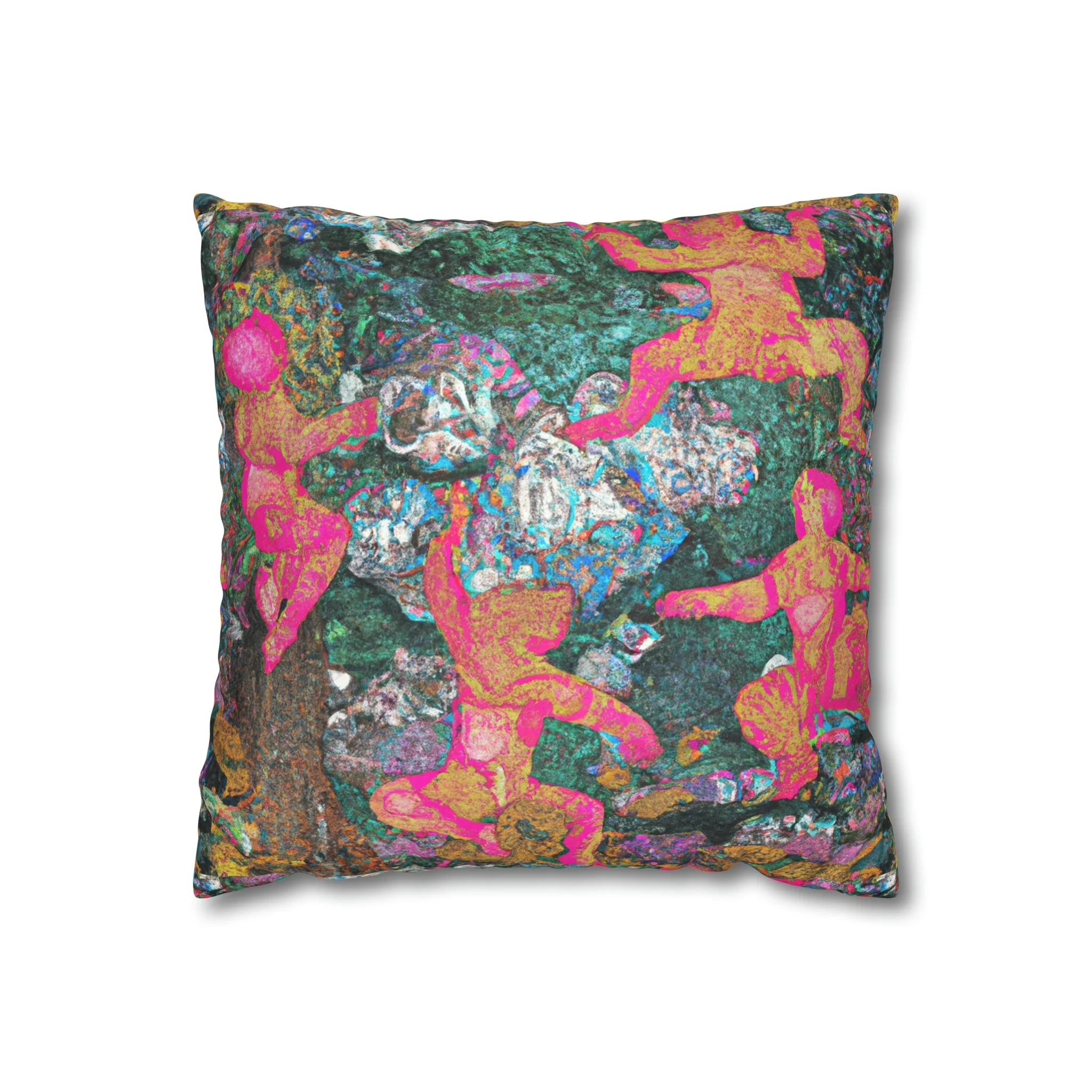 Cezanne's Dancing Bears Micro Suede Pillow Case - Image 2