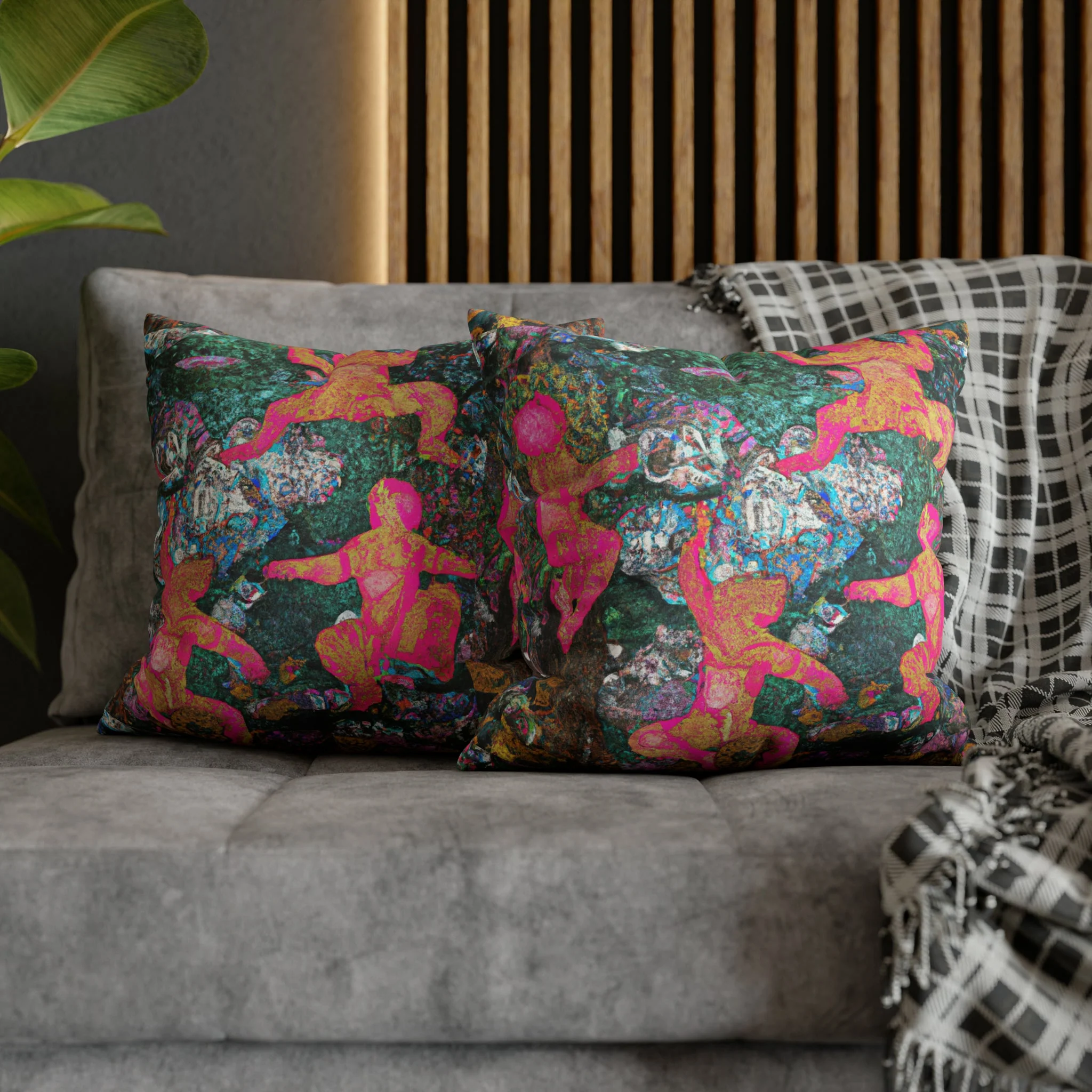Cezanne's Dancing Bears Micro Suede Pillow Case - Image 22
