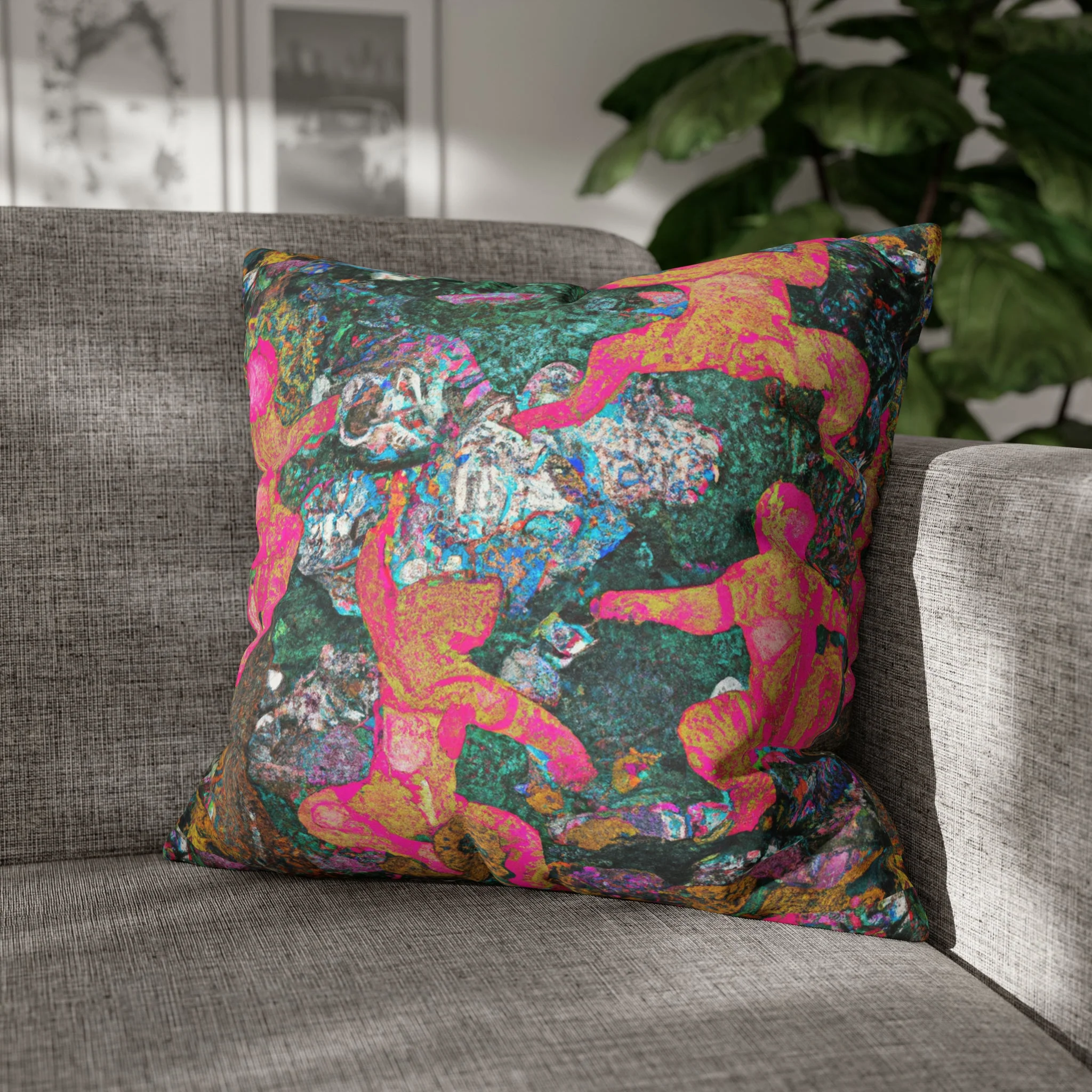 Cezanne's Dancing Bears Micro Suede Pillow Case - Image 27