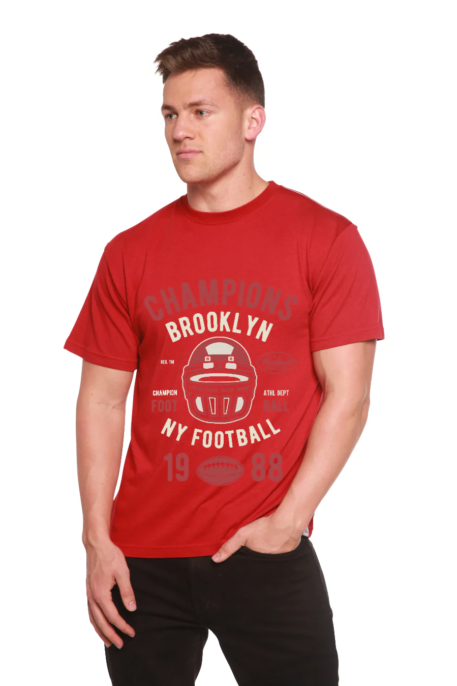 Champions Brooklyn Men's Bamboo Viscose/Organic Cotton Short Sleeve Graphic T-Shirt - Image 12