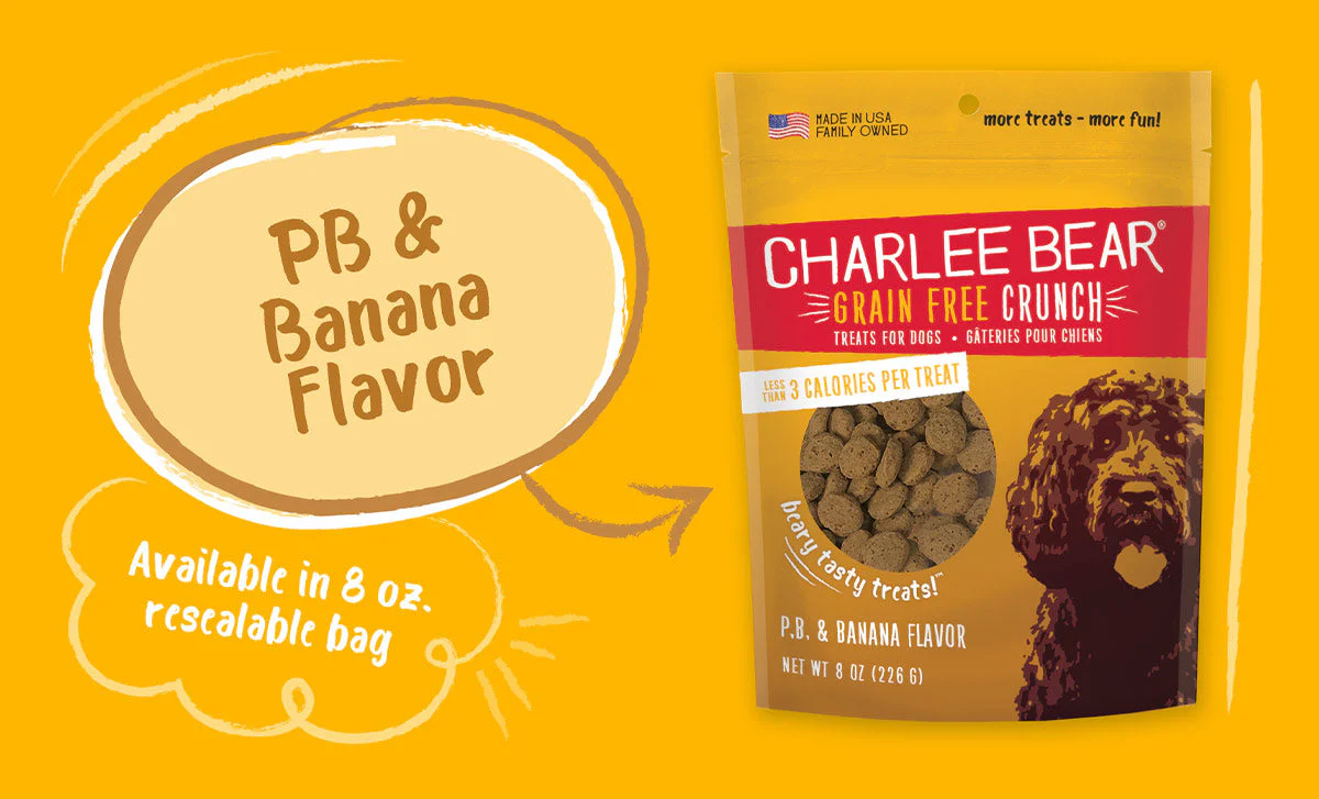 Charlee Bear Grain Free Crunchy Treats - 8 oz - Image 2