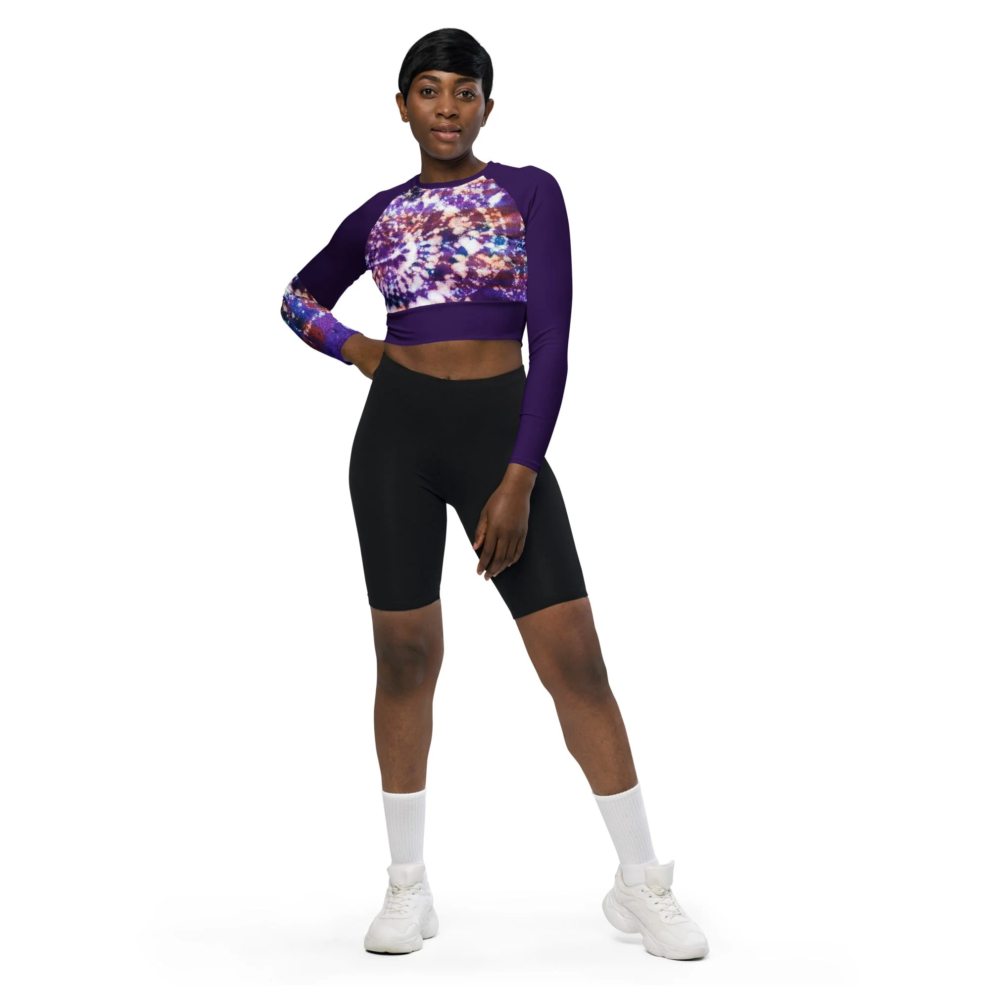 Cheer Tye Dye long-sleeve crop top - Image 4