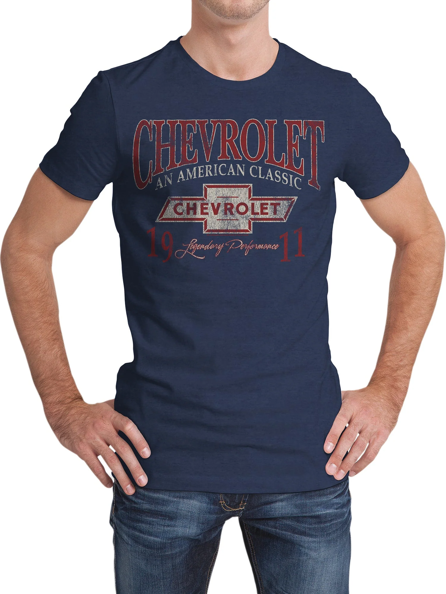 Chevrolet: An American Classic T-Shirt - Indigo Black Heather - Image 3