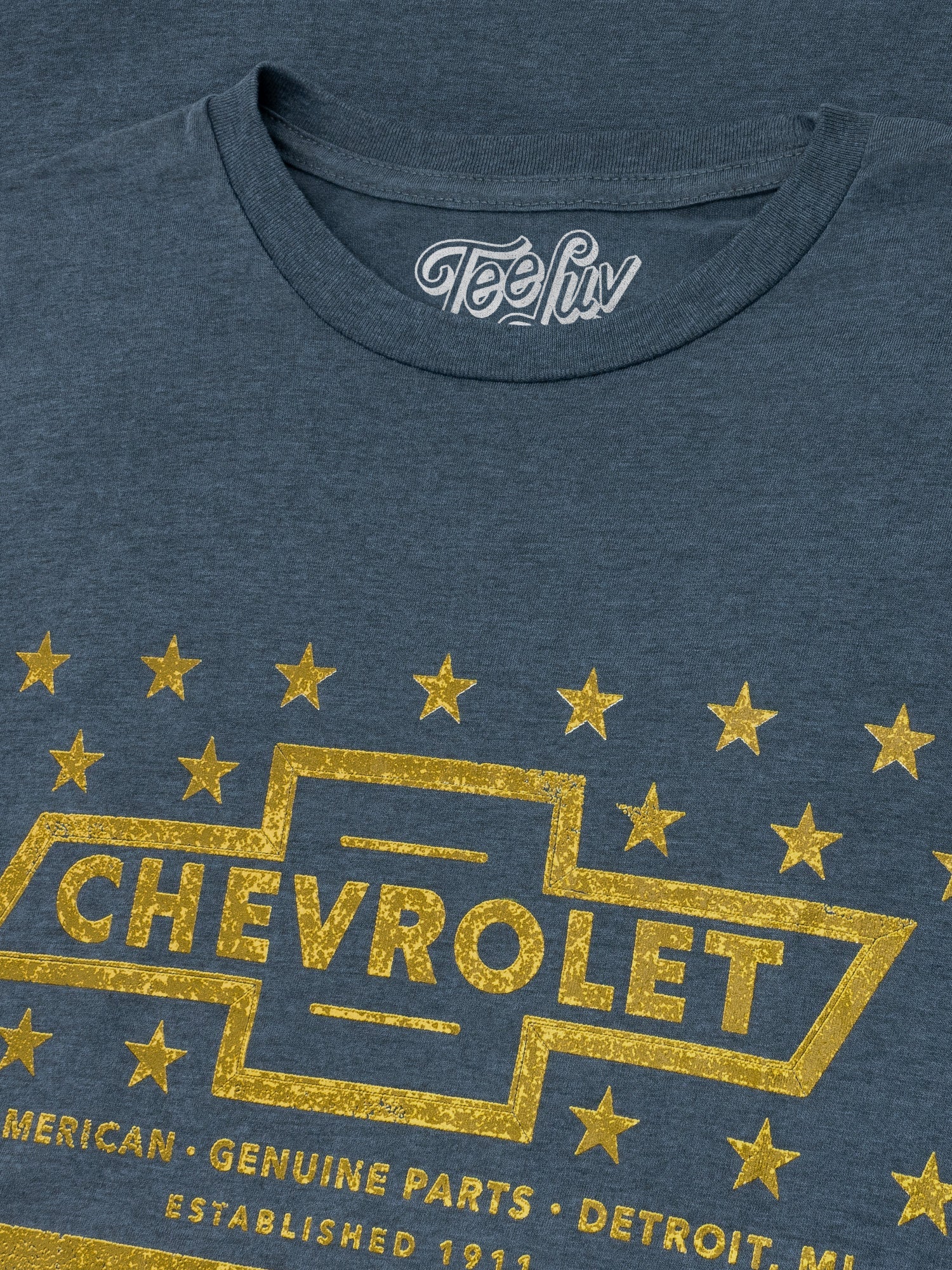 Chevrolet Yellow Stars & Stripes T-Shirt - Gray - Image 2