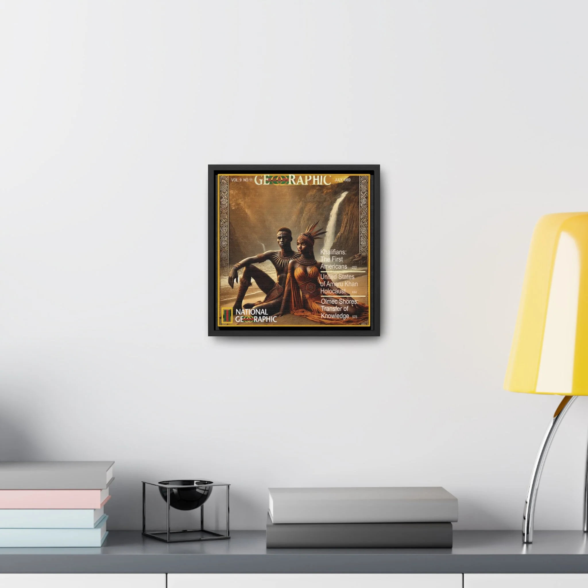 Choctaw Amaru Khan Aborigine Gallery Canvas Wraps, Square Frame - Image 16