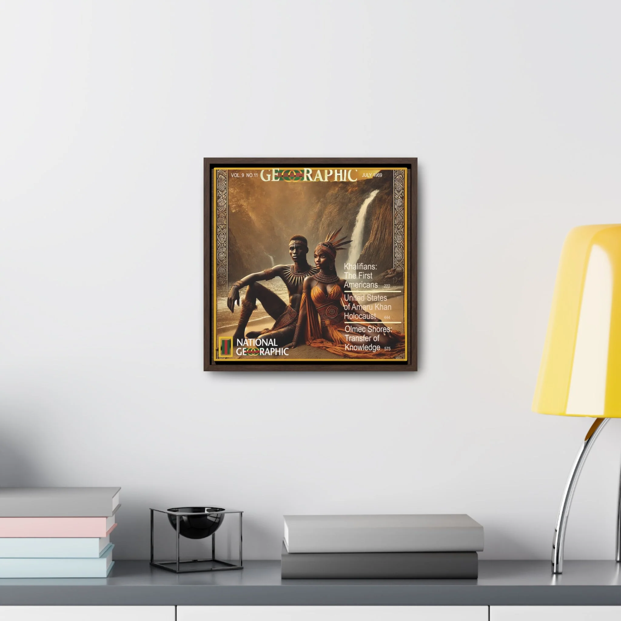 Choctaw Amaru Khan Aborigine Gallery Canvas Wraps, Square Frame - Image 24