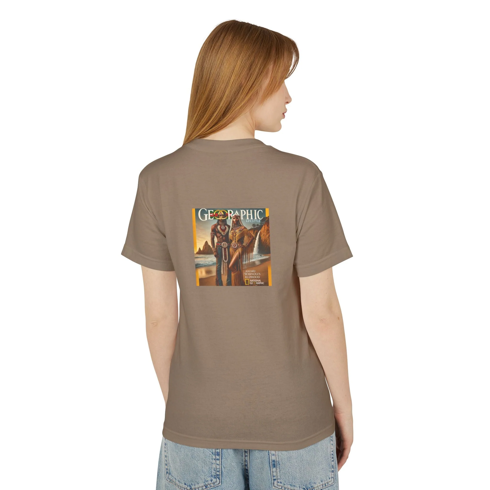 Choctaw Amaru Khan Aborigine Unisex Garment-Dyed Heavyweight Cotton Tee - Image 11