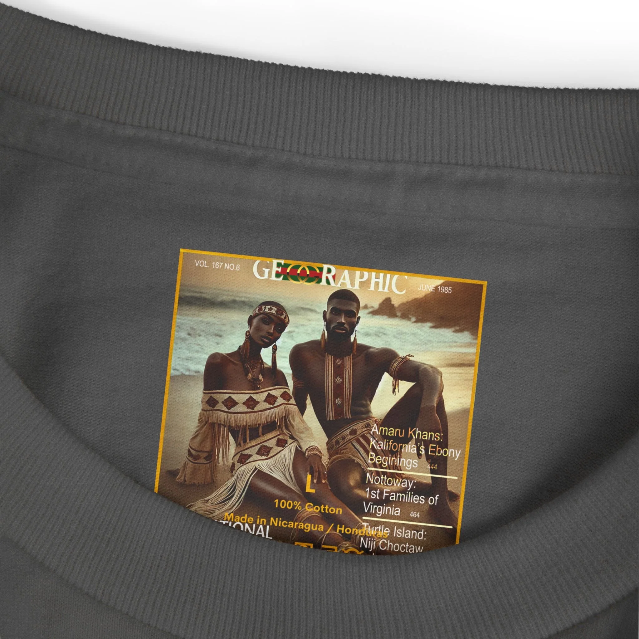 Choctaw Amaru Khan Aborigine Unisex Garment-Dyed Heavyweight Cotton Tee - Image 24