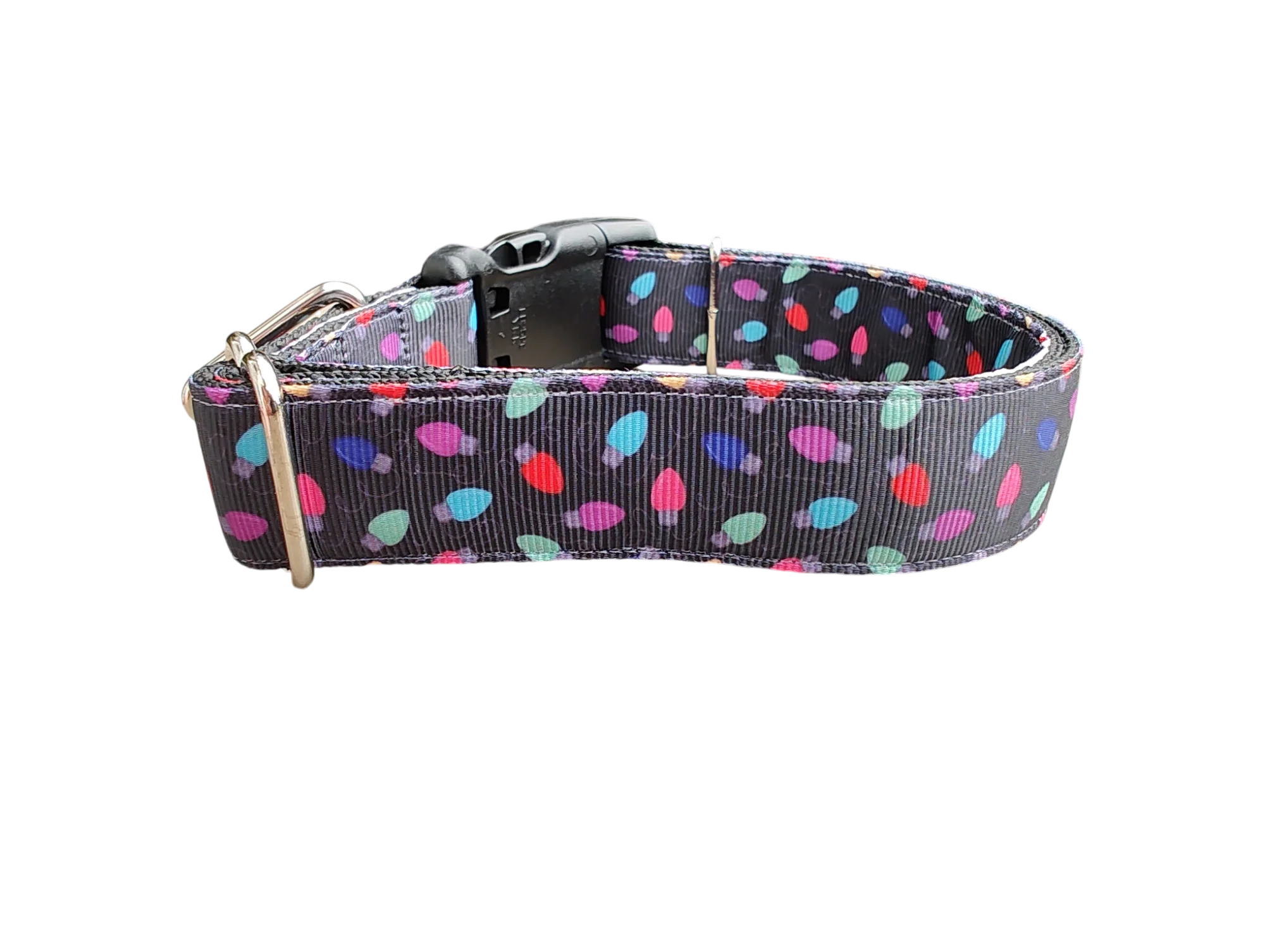 Christmas Lights Nylon Dog Collar