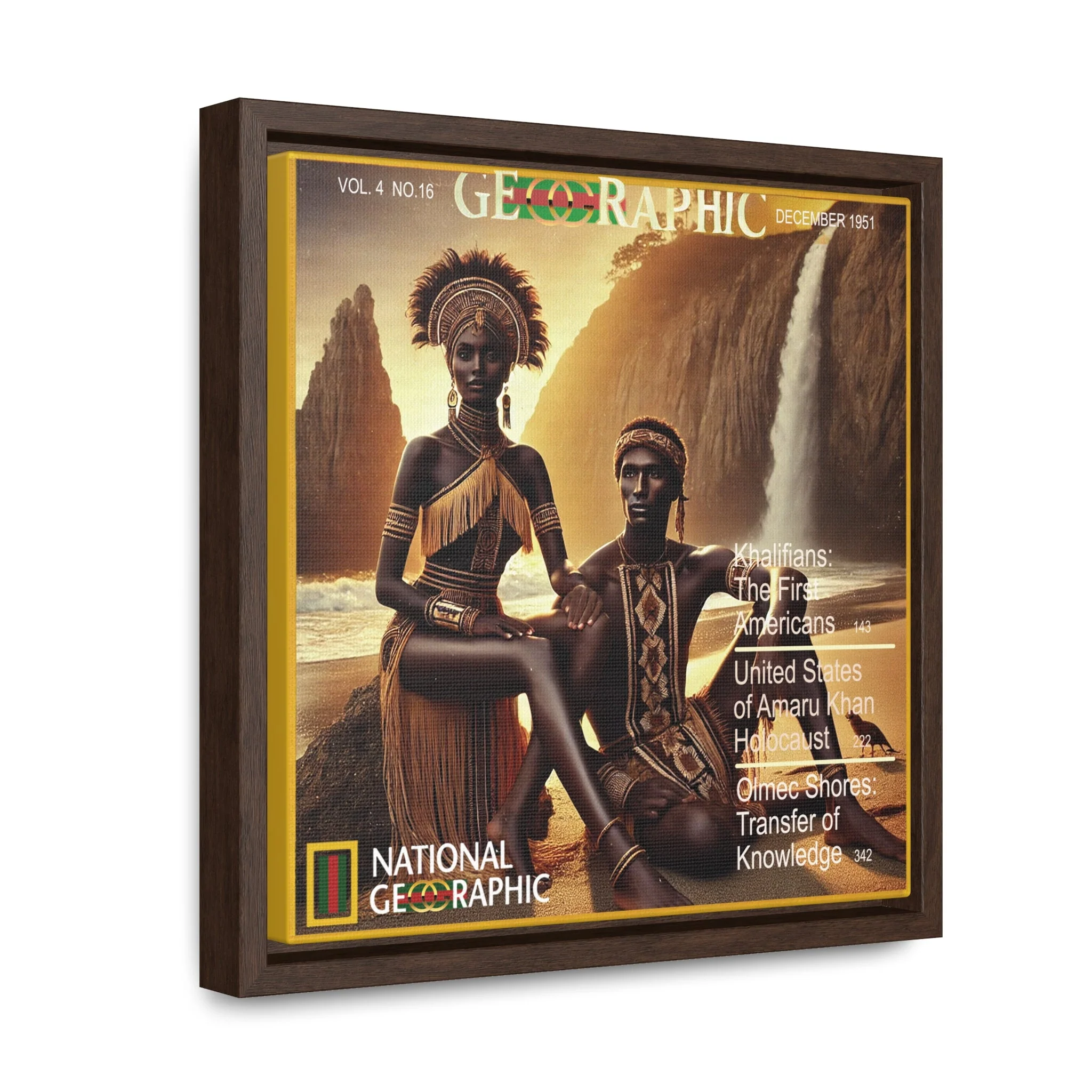 Chumash Amaru Khan Aborigine Gallery Canvas Wraps, Square Frame - Image 17