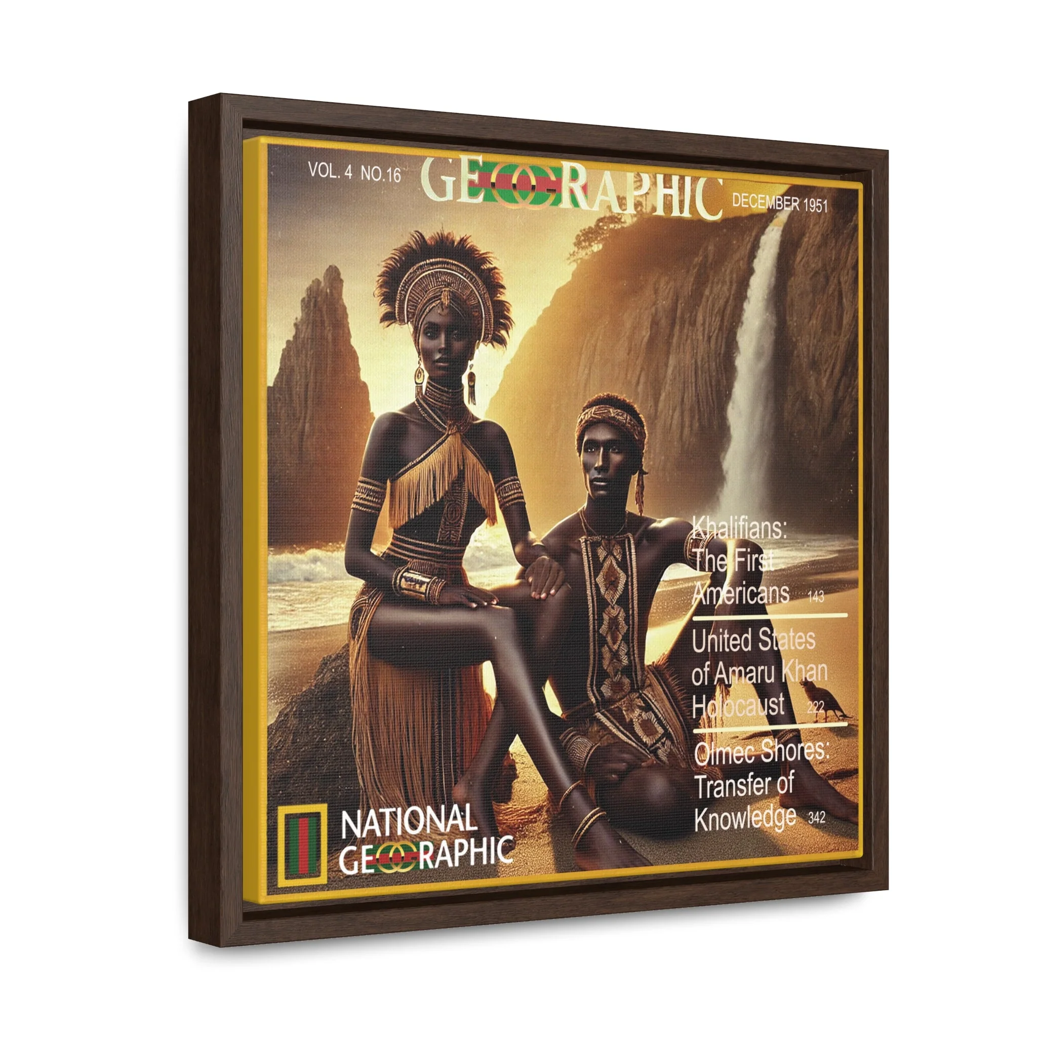 Chumash Amaru Khan Aborigine Gallery Canvas Wraps, Square Frame - Image 23