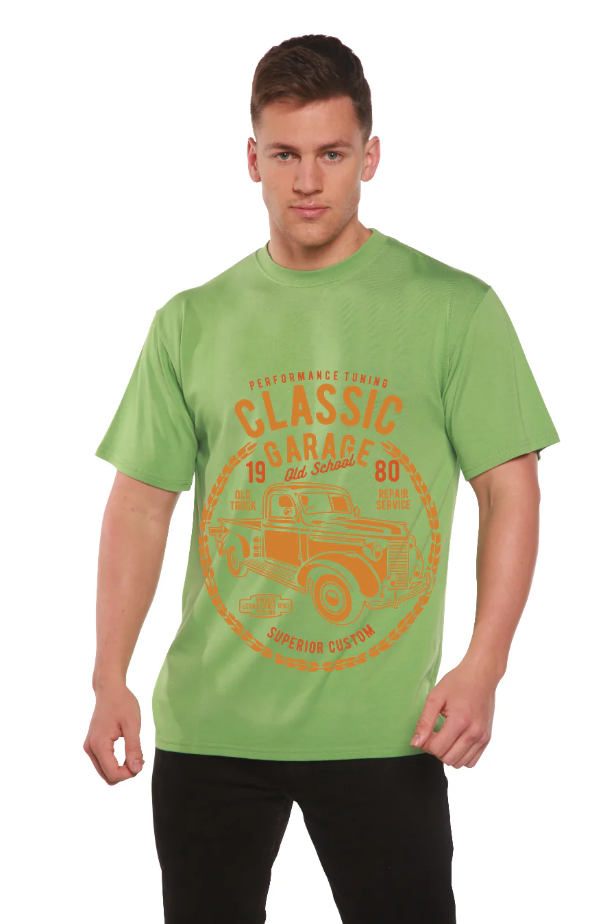 Classic Garage Men's Bamboo Viscose/Organic Cotton Short Sleeve Graphic T-Shirt - Image 6