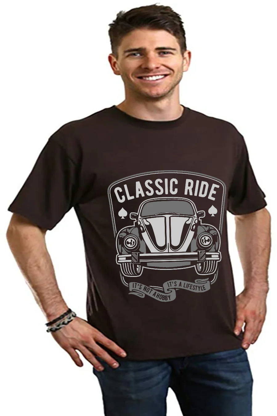Classic Ride Men's Bamboo Viscose/Organic Cotton Short Sleeve Graphic T-Shirt - Image 6