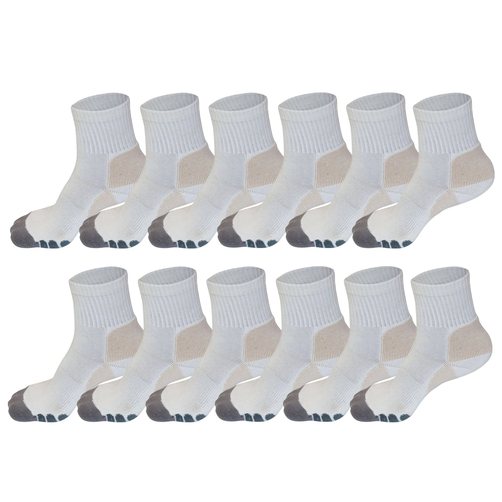 Clearance High Performance 2/4 Crew Bamboo Viscose Socks in Small - Image 2