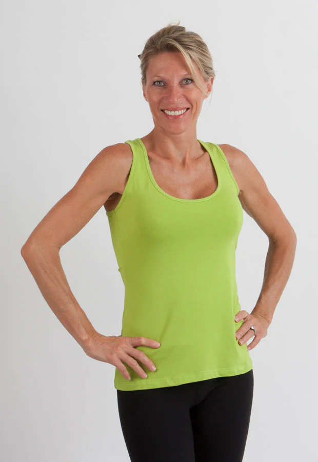 Clearance Women's Bamboo/Cotton Racer Back Tank Top - Image 14
